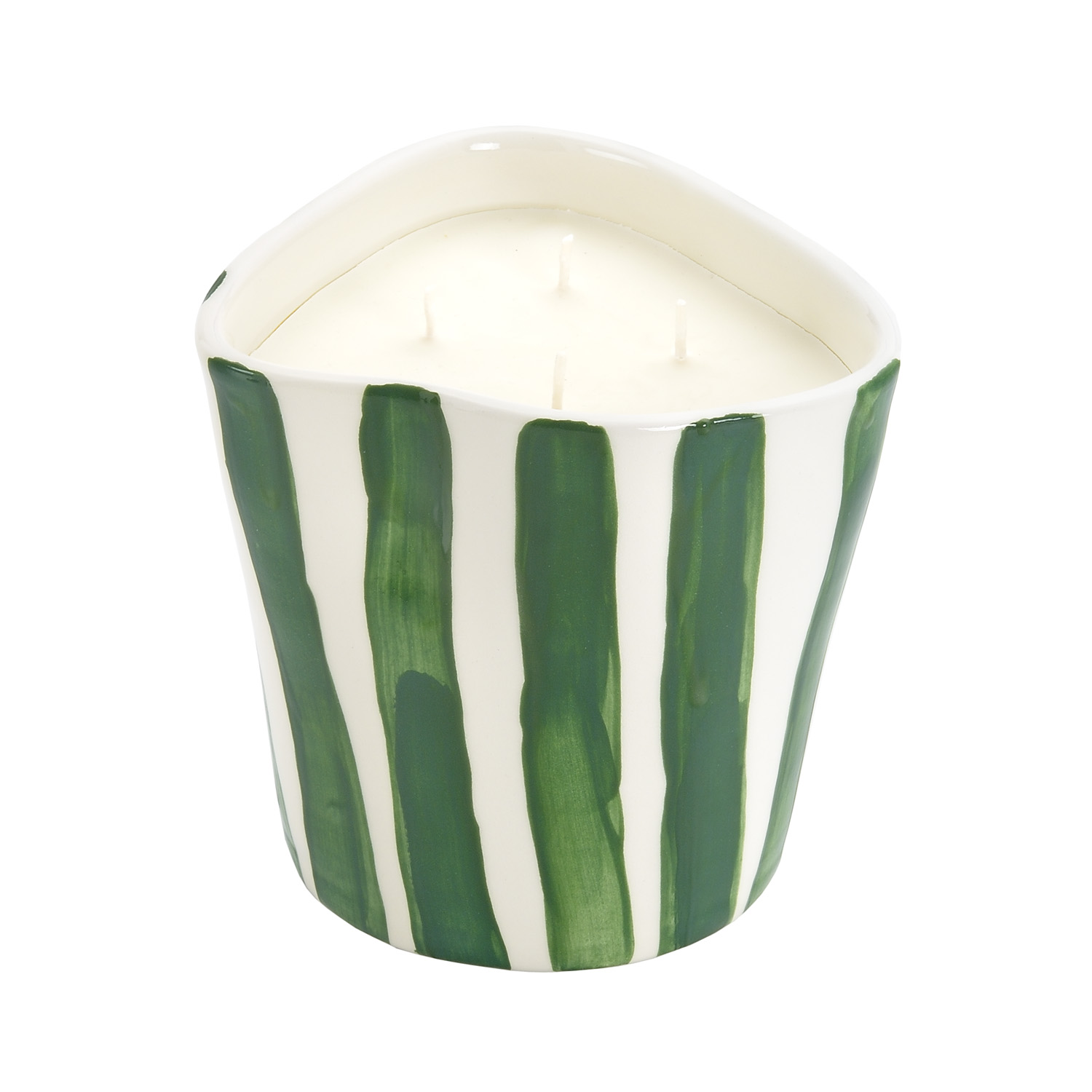 RHEA KALO GREEN STRIPES XL SCENTED CANDLE