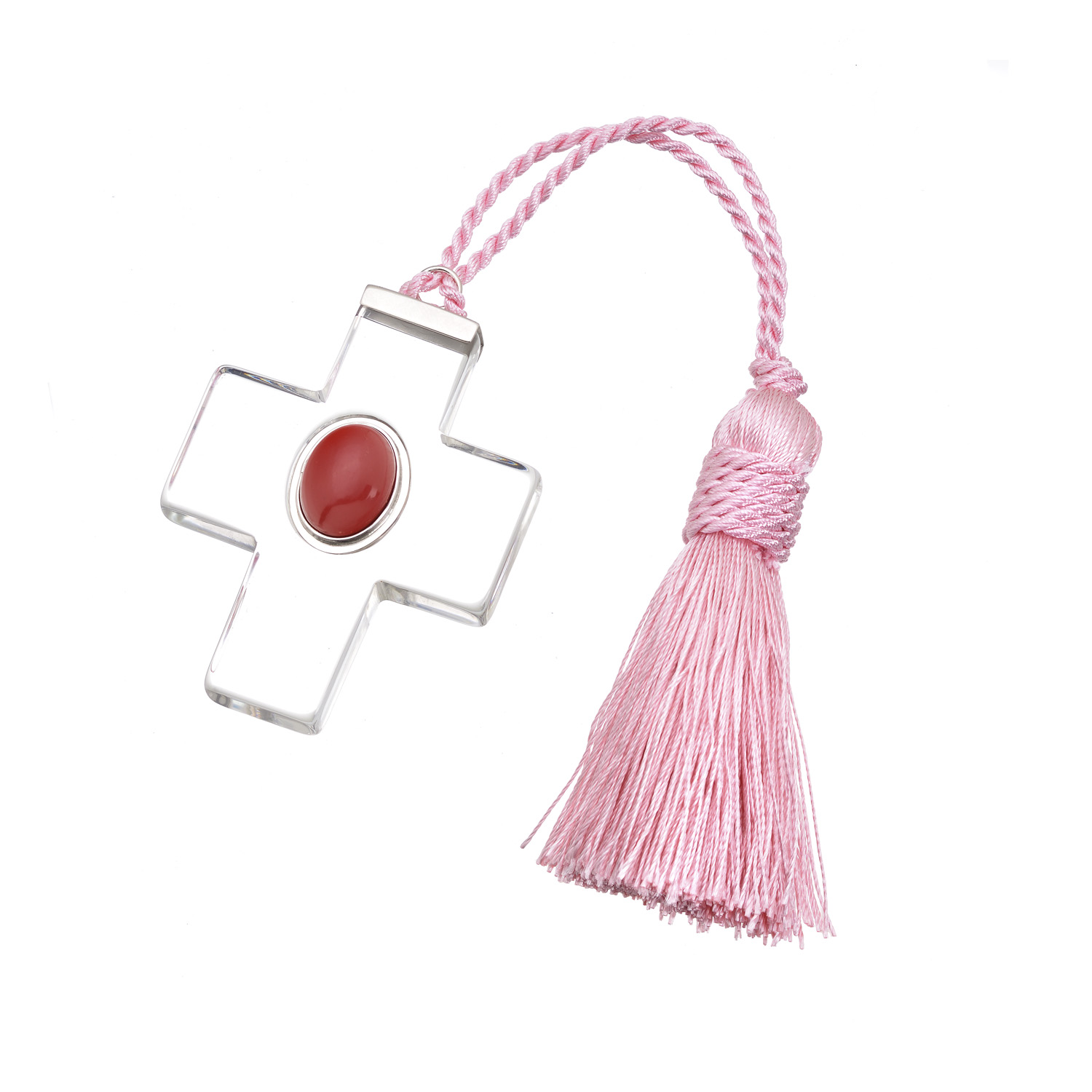 PLEXI CROSS WITH CORAL