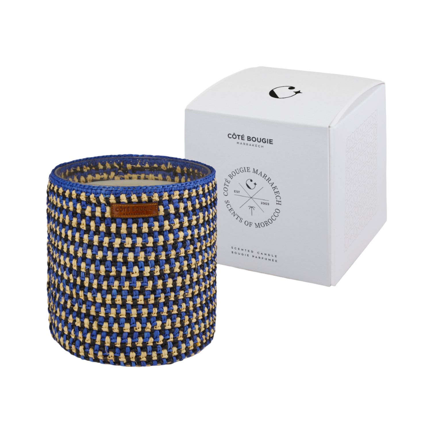 COTE BOUGIE MARRAKECH RAPHIA LAYLA XLARGE SCENTED CANDLE