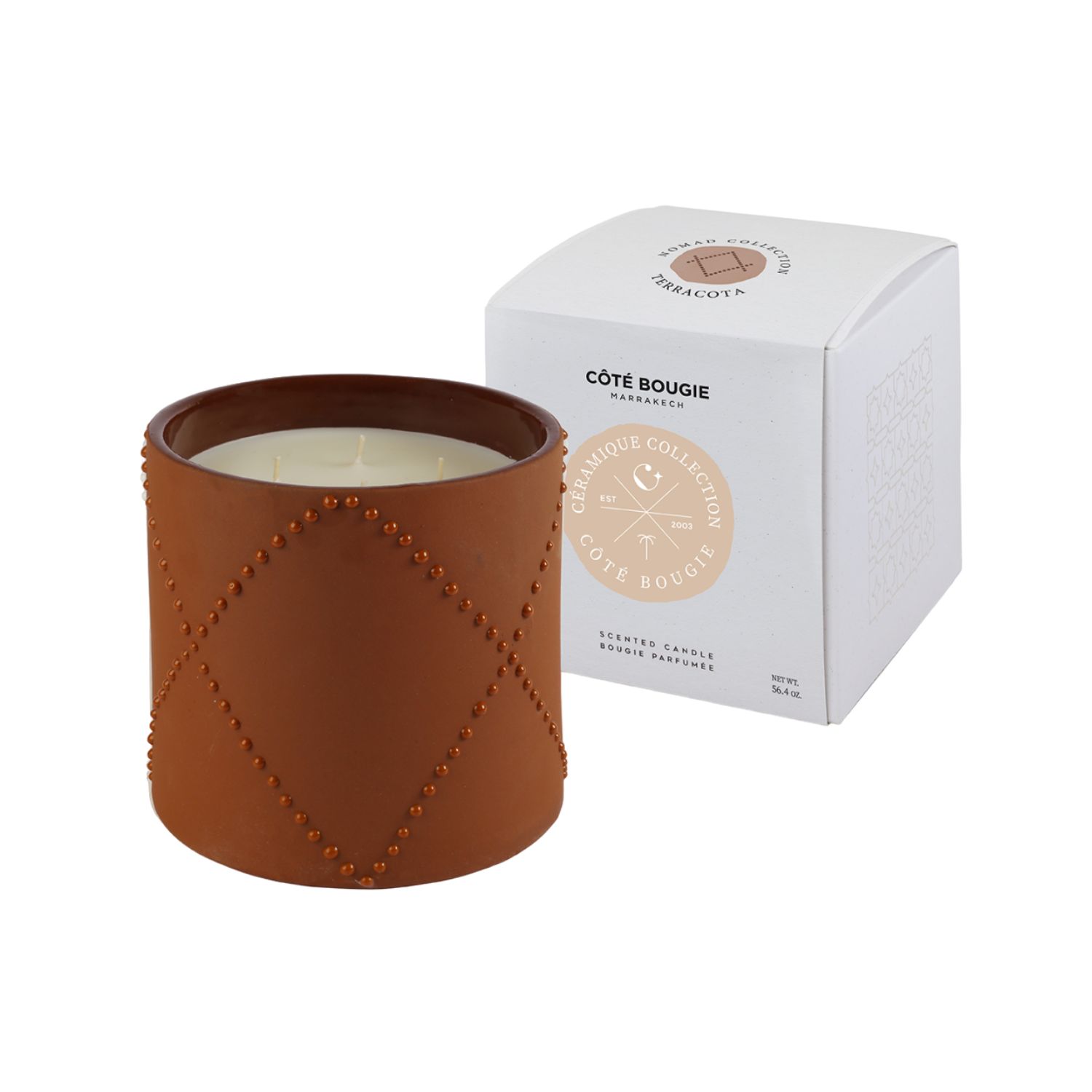 COTE BOUGIE MARRAKECH NOMAD TERRACOTTA LARGE SCENTED CANDLE