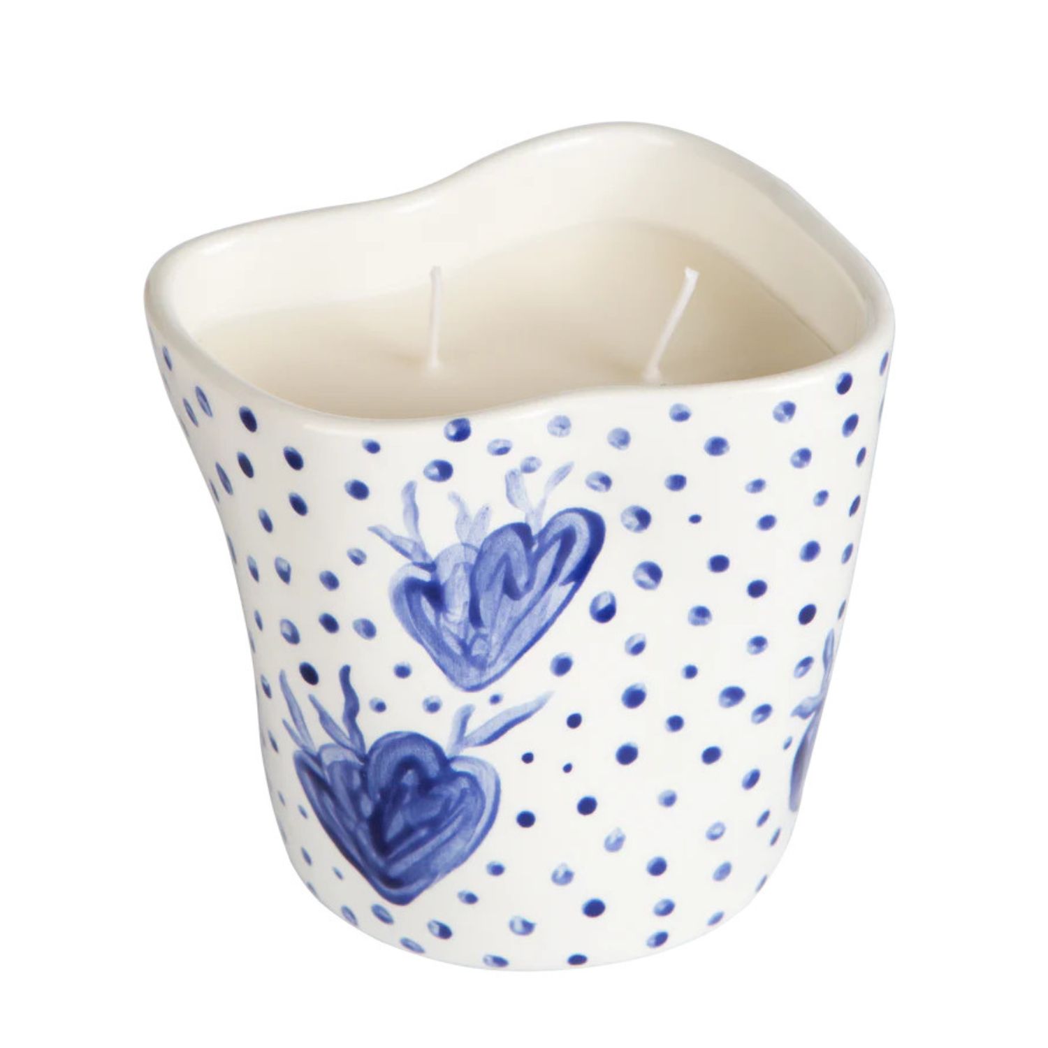 RHEA KALO BLUE CORAL & DOTS SCENTED CANDLE