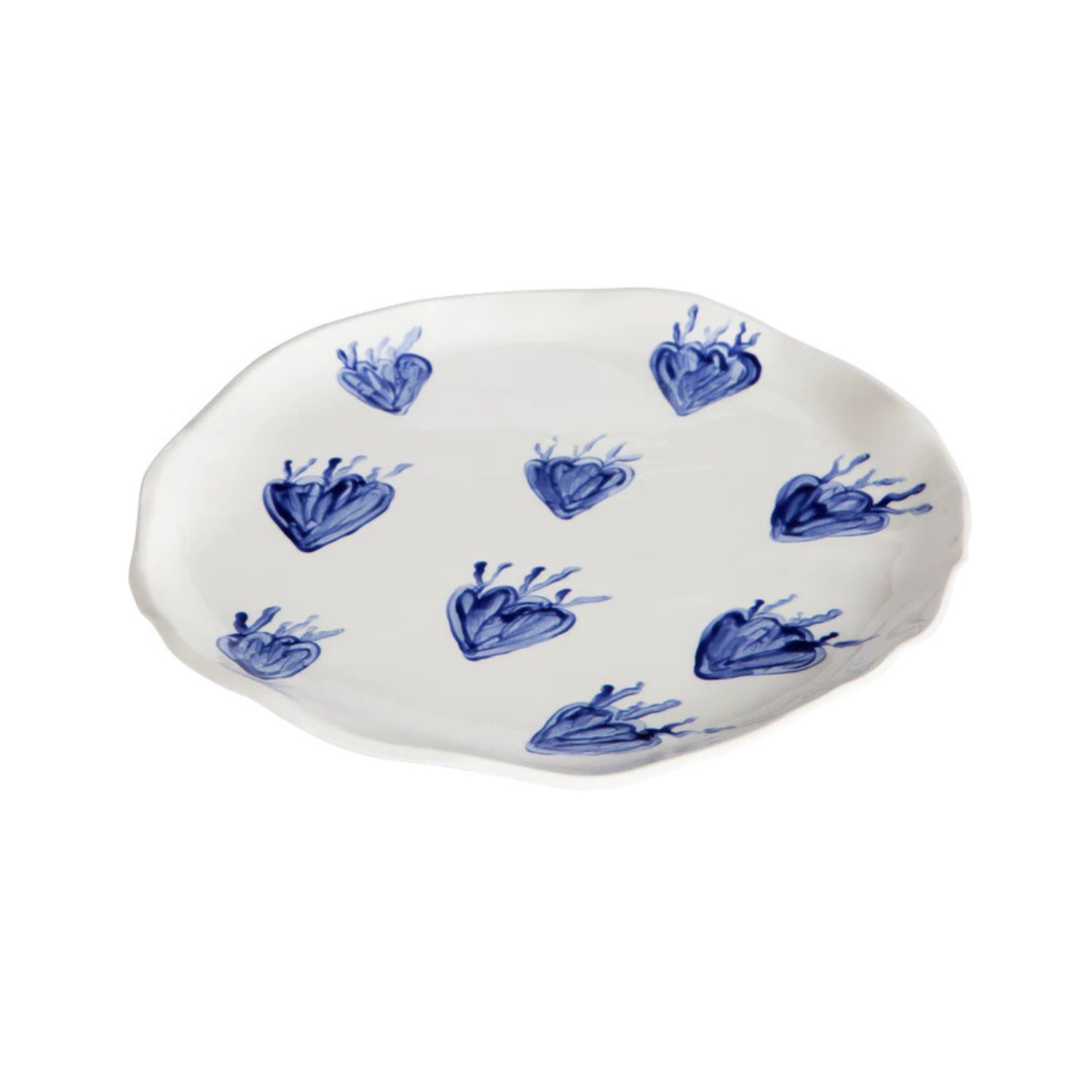 RHEA KALO BLUE CORAL SET OF 6 PLATES
