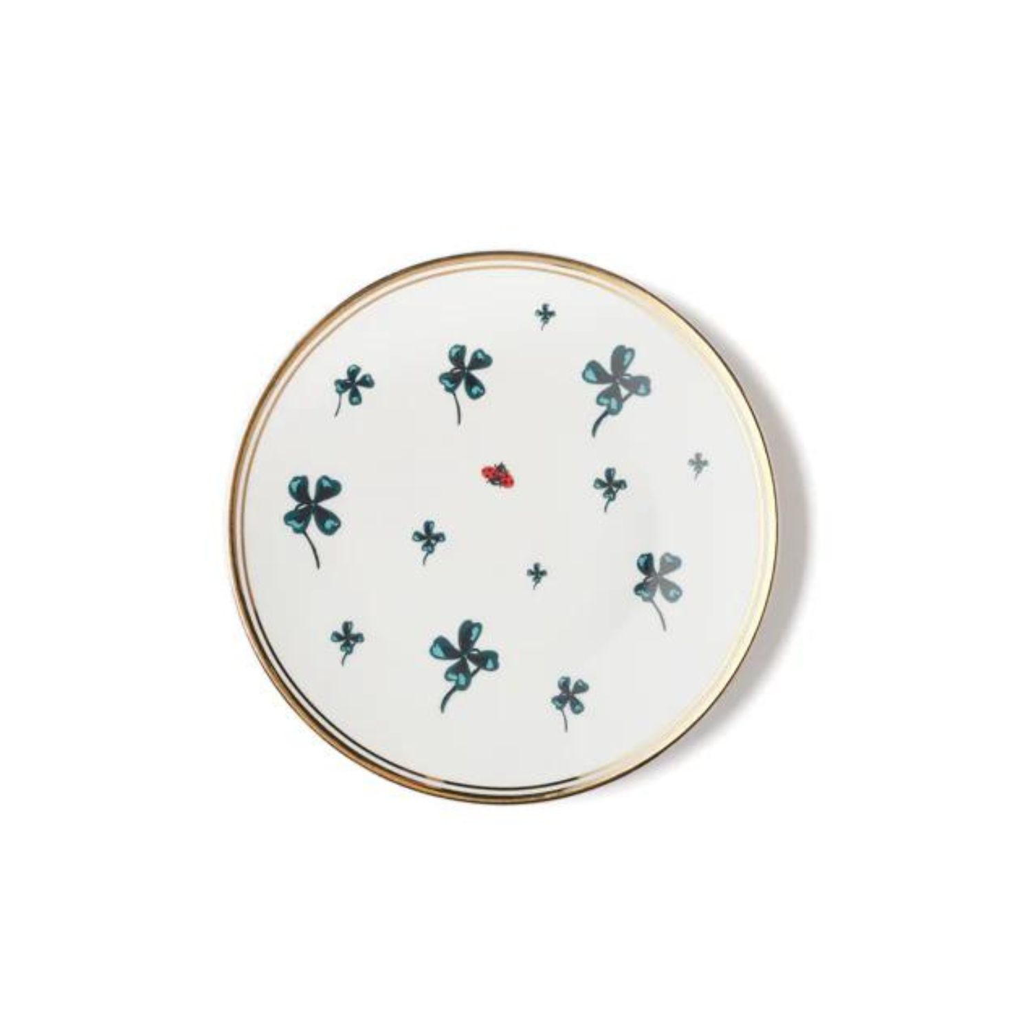 BITOSSI PLATE CLOVER AND LADYBUG SET OF 6 PIECES