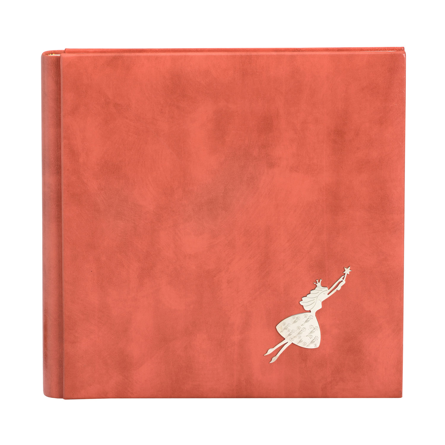 LEATHER PHOTO ALBUM WITH SILVER FAIRYTALE