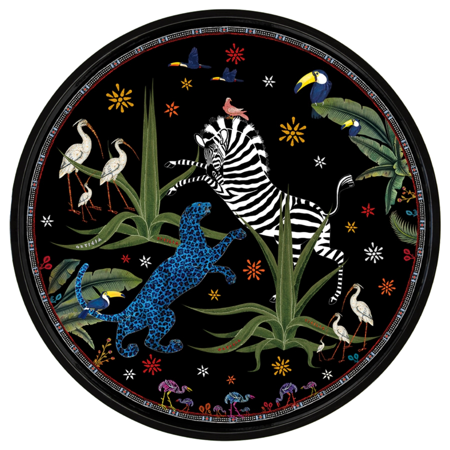 ORTIGIA SICILIA TRAY JUNGLE