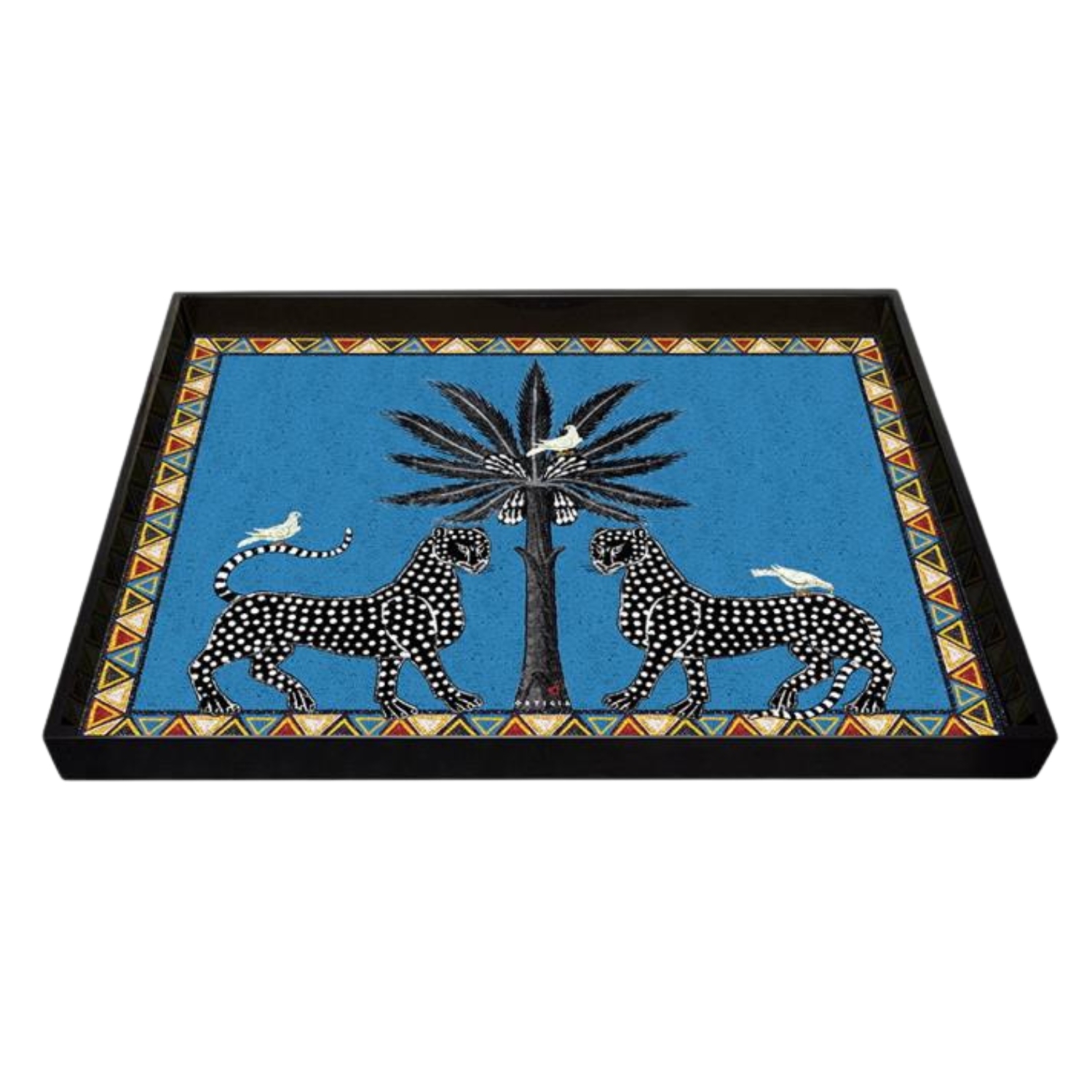ORTIGIA SICILIA TRAY BLUE MOSAICO