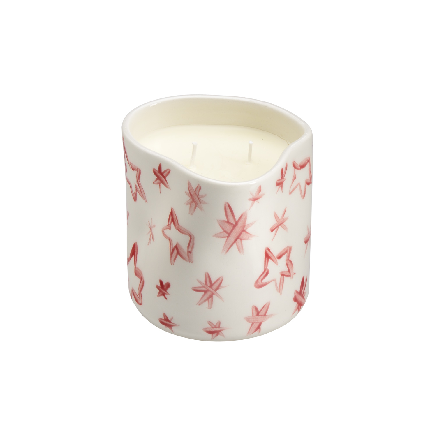 RHEA KALO B&W STARS LARGE SCENTED CANDLE