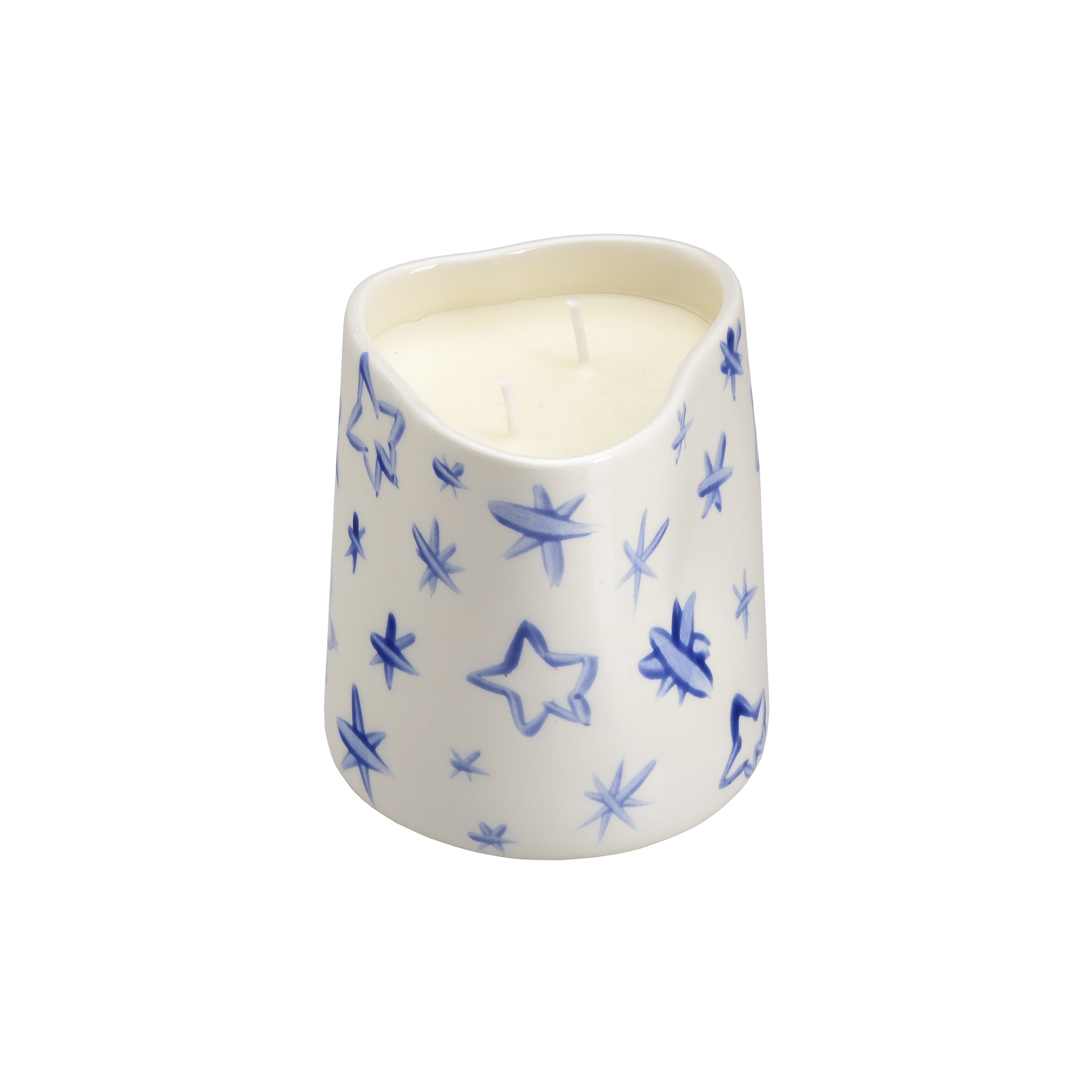 RHEA KALO B&W STARS LARGE SCENTED CANDLE