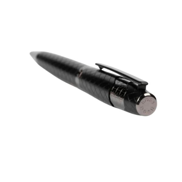 HUGO BOSS BALLPOINT PEN CHEVRON BLACK PEN