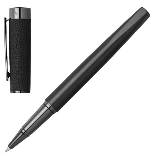 HUGO BOSS ROLLERBALL CORIUM BLACK PEN