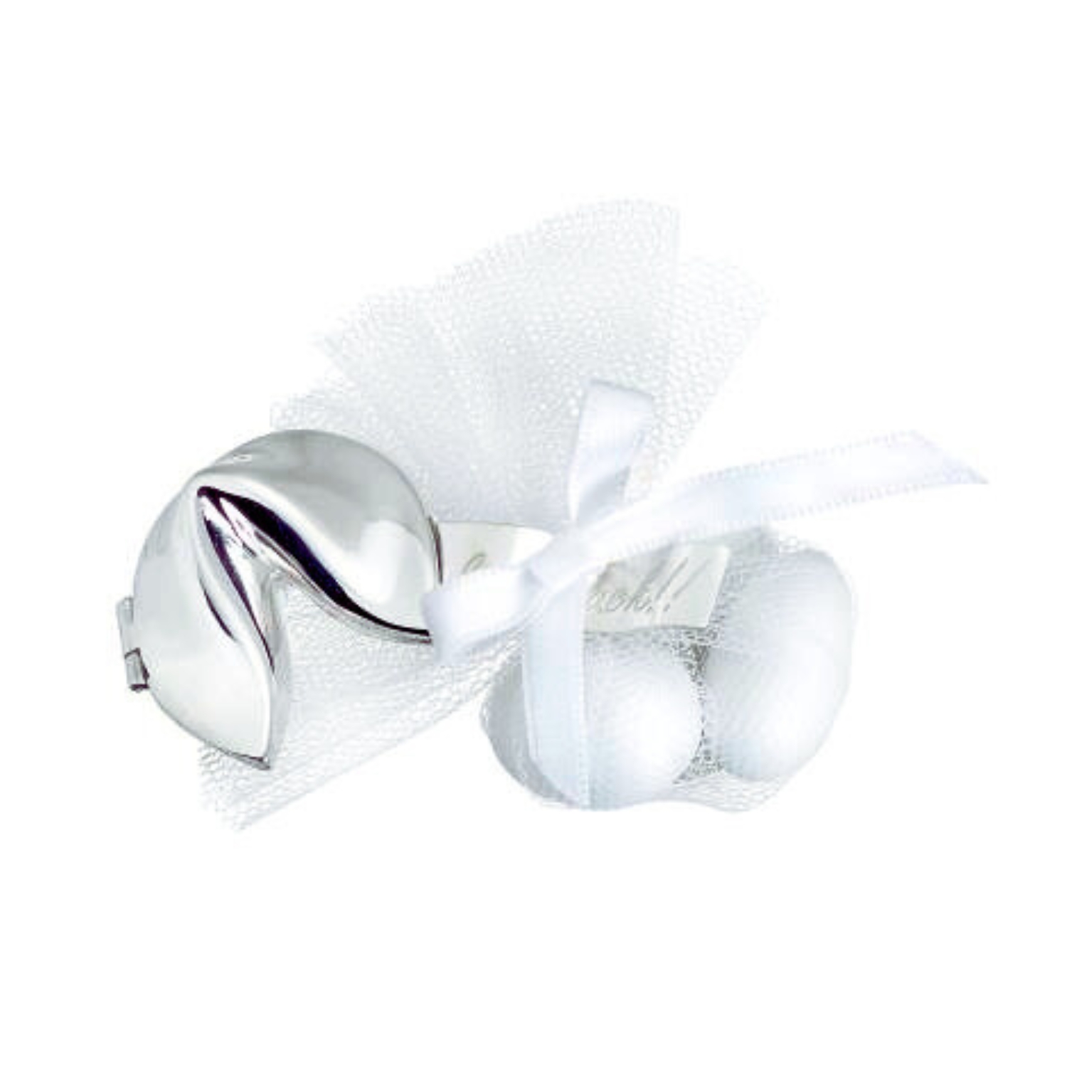 BONBONNIERE PRESS PAPIER FORTUNE WITH ENGRAVING COOKIE GOOD LUCK