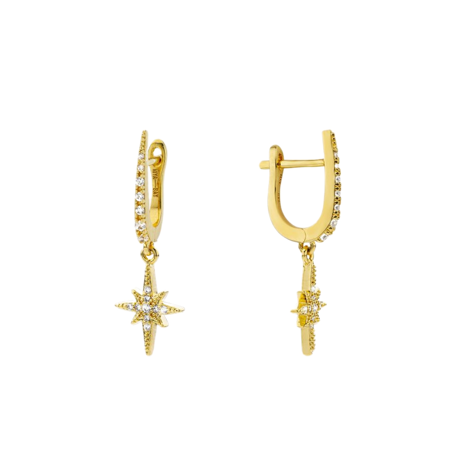 MYA BAY GOLD PLATED EARRINGS DIWALI ICE PICK