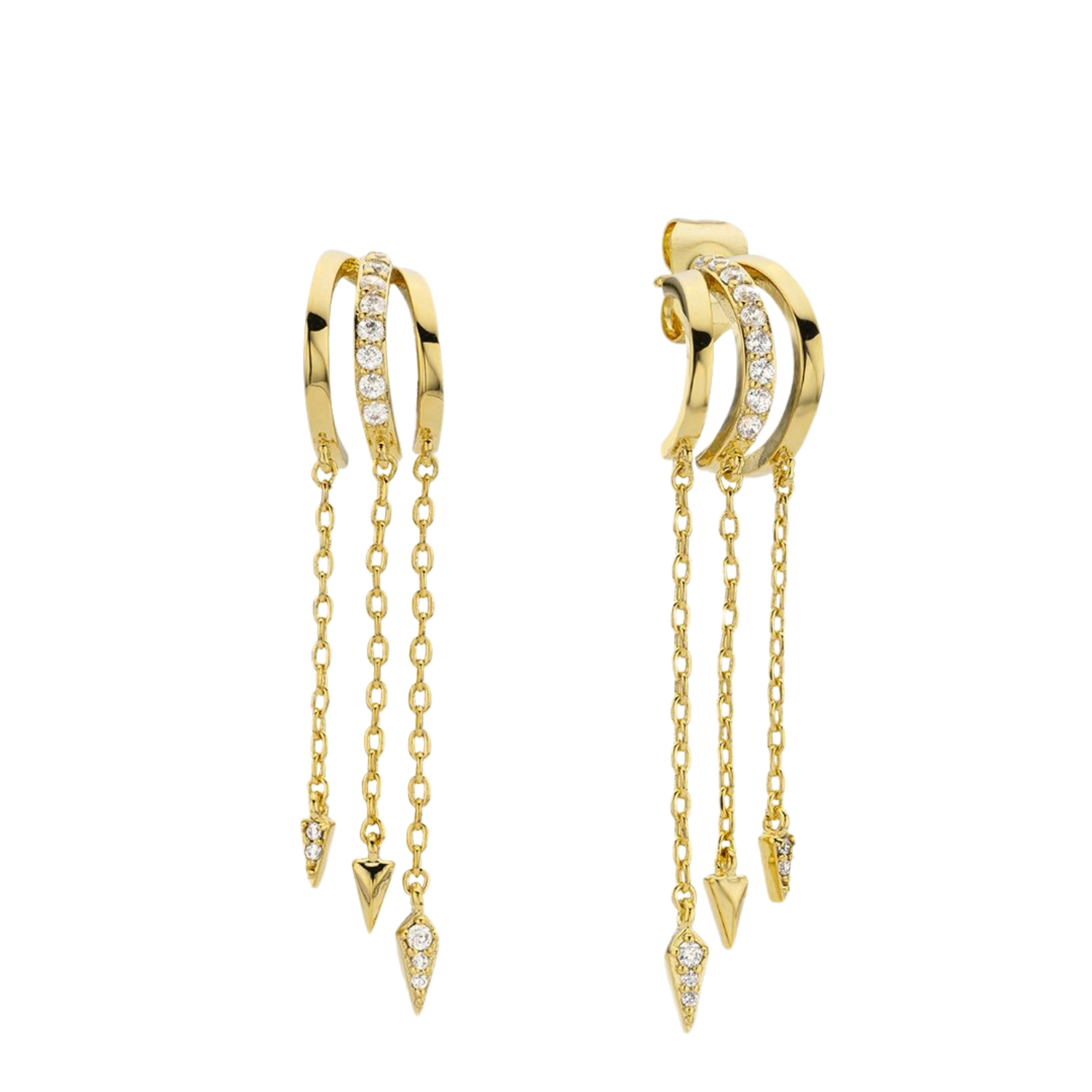 MYA BAY GOLD PLATED EARRINGS RIVER
