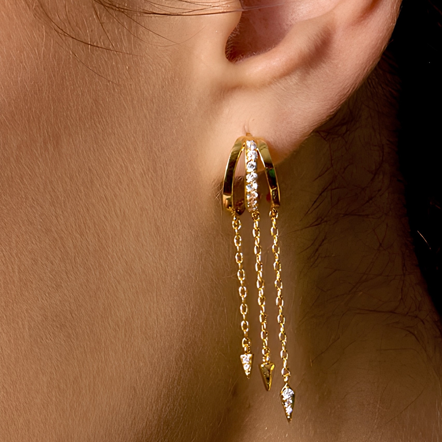 MYA BAY GOLD PLATED EARRINGS RIVER