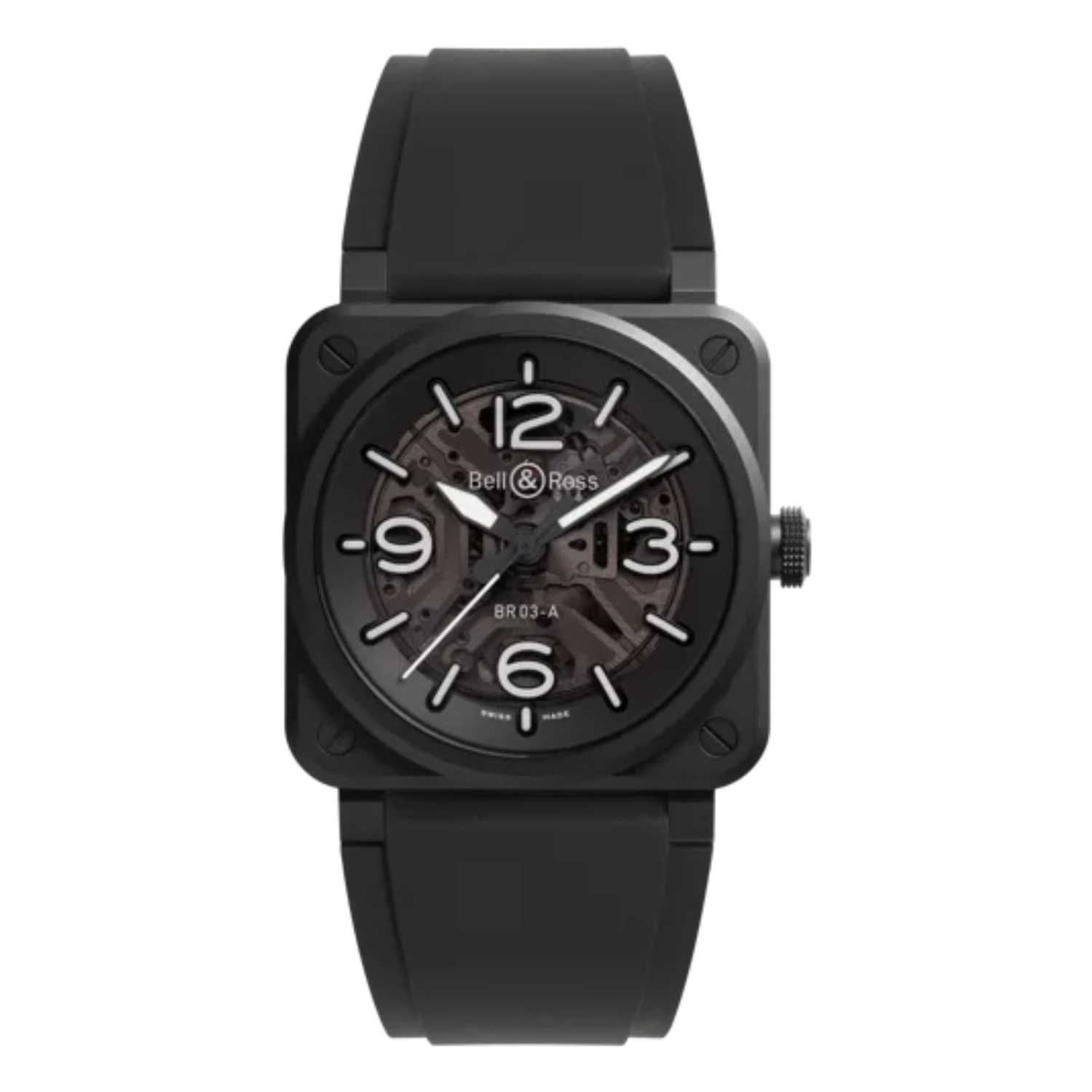 BELL & ROSS BR-03 SKELETON BLACK CERAMIC 41 MM