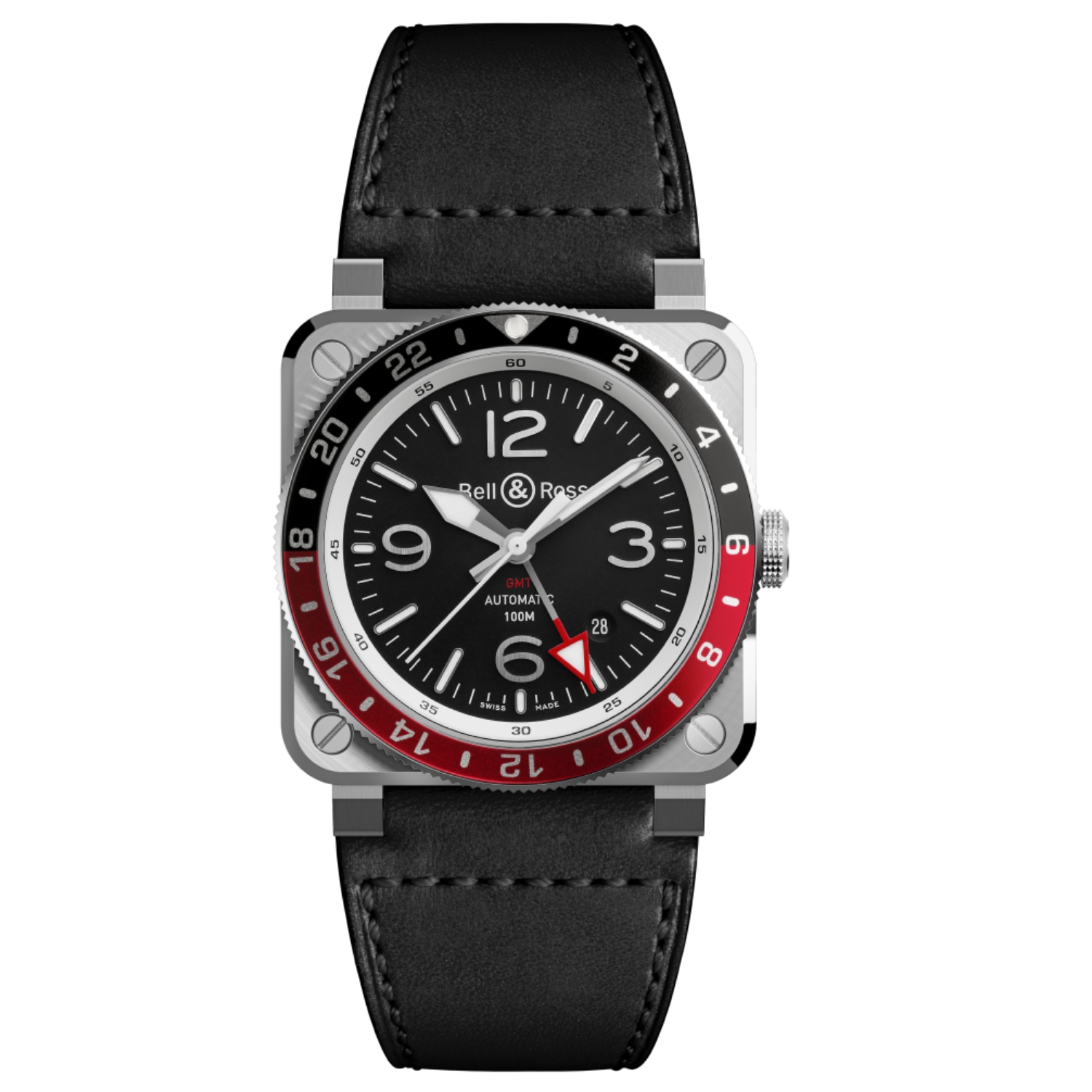 BELL & ROSS BR-03 GMT BLACK 42 MM
