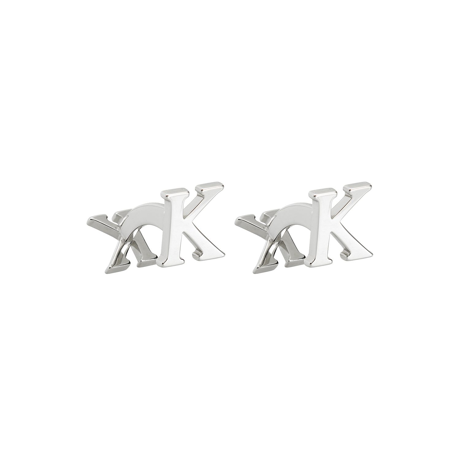 SILVER CUFFLINKS WITH INITAL K-K