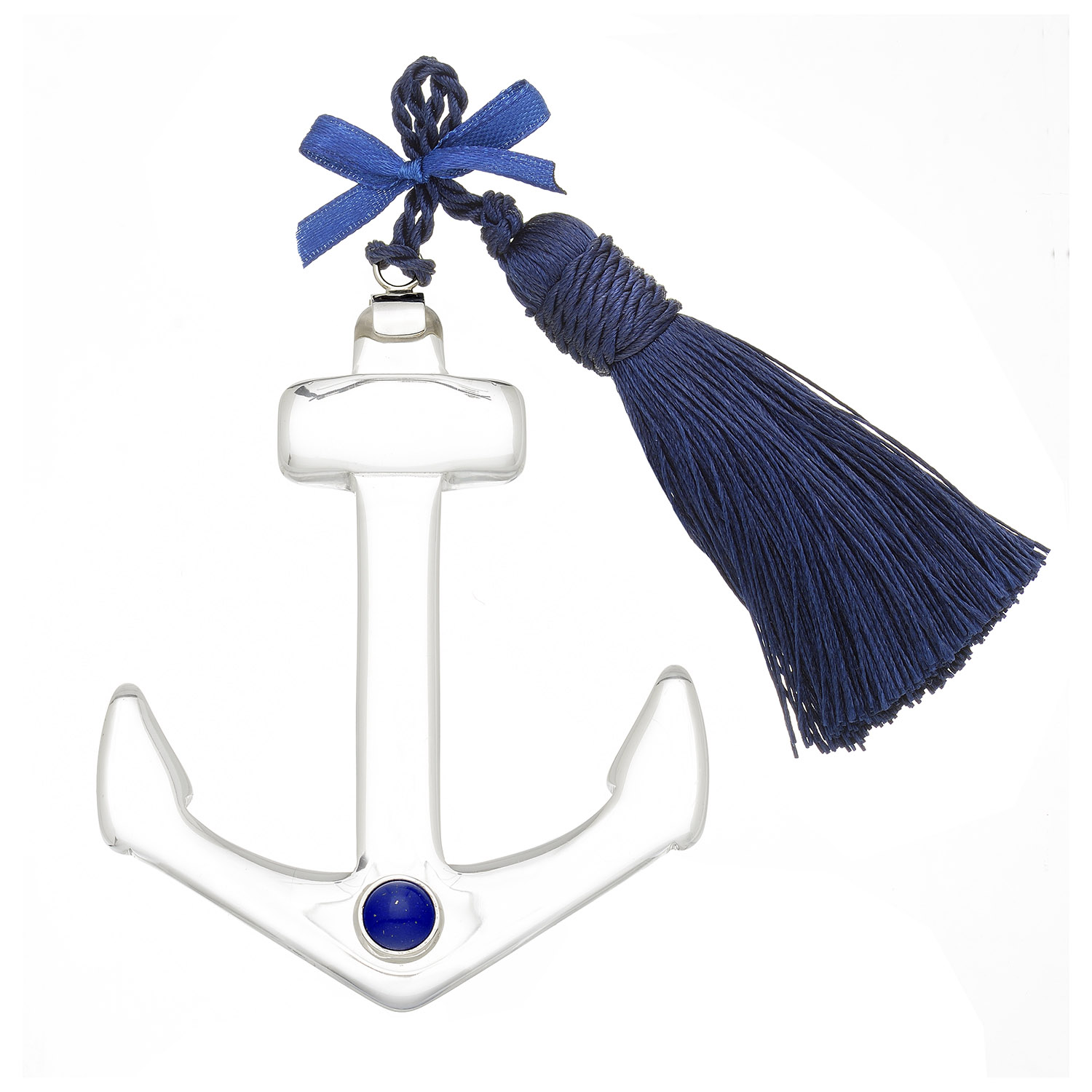PLEXI ANCHOR WITH SILVER LAPIS