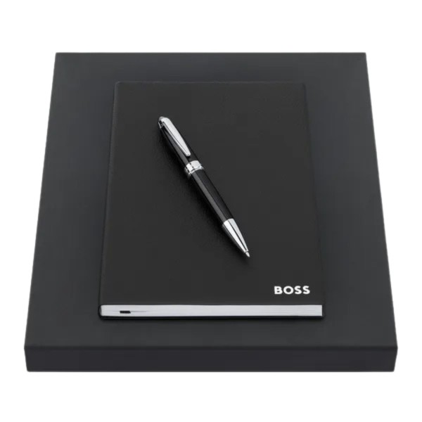 SET HUGO BOSS BLACK (BALLPOINT PEN & NOTE PAD A5)
