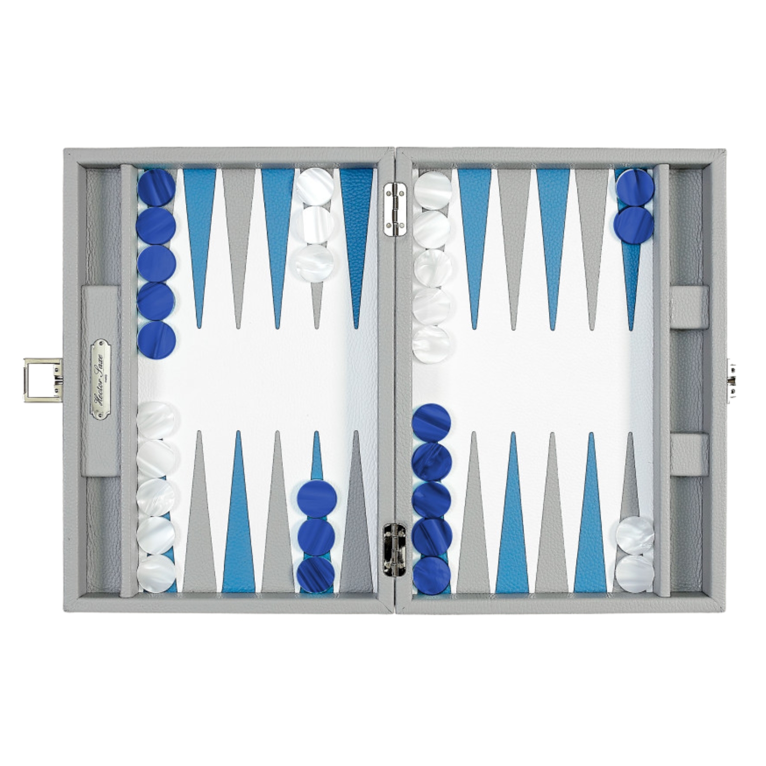 HECTOR SAXE BACKGAMMON GREY PERLA