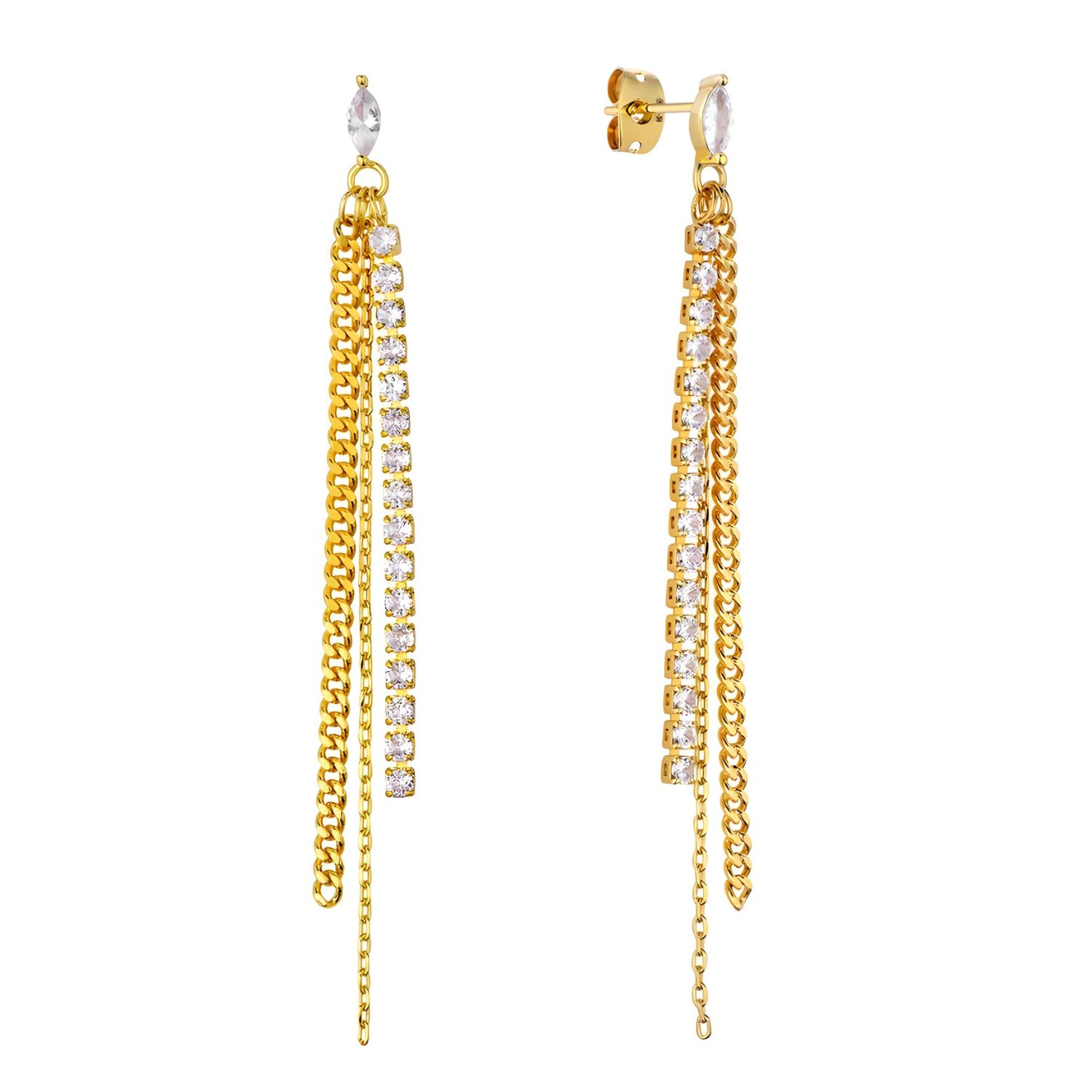 MYA BAY FRAME GOLD PLATED EARRINGS
