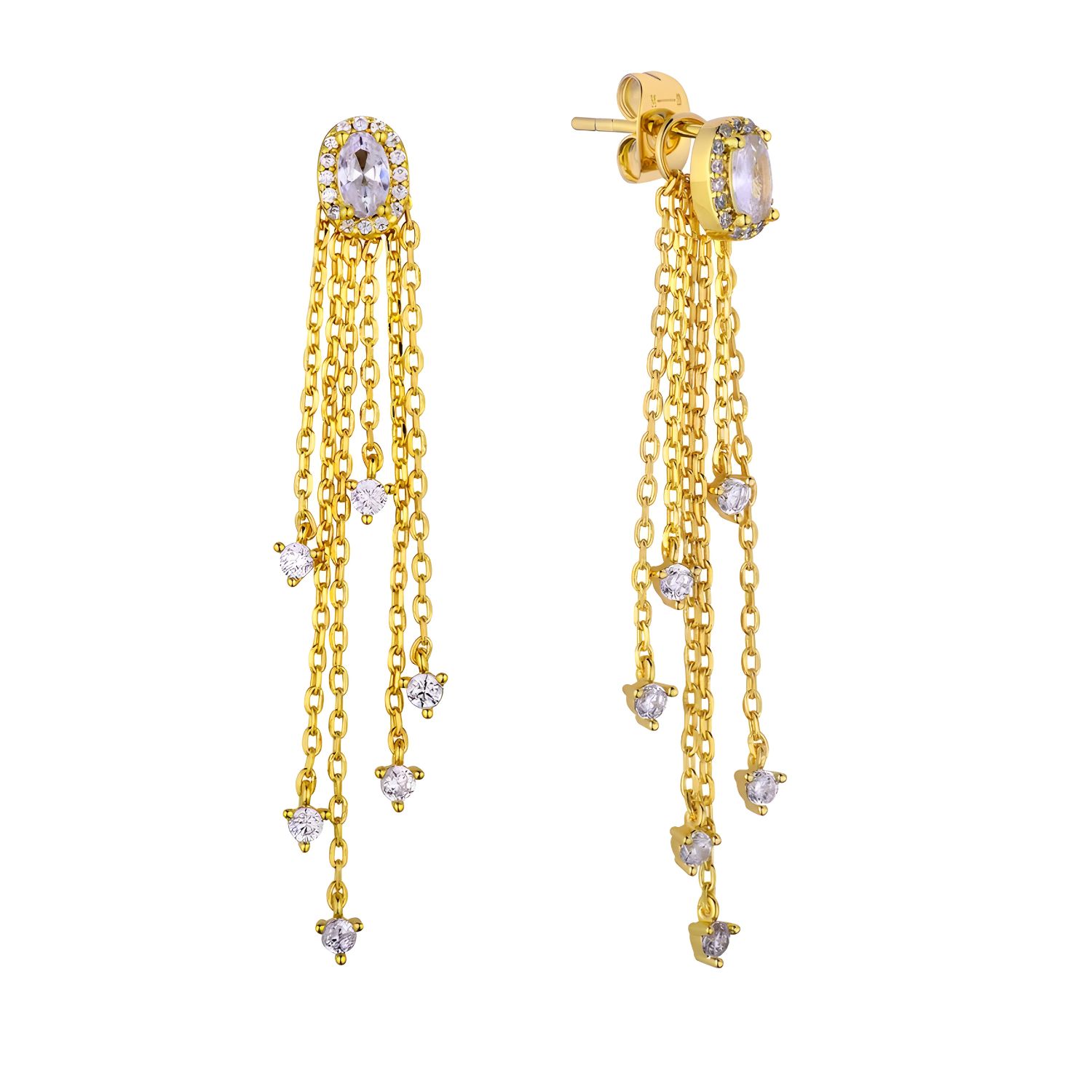 ΜYA BAY GOLD PLATED DYNASTY SIENNA EARRINGS