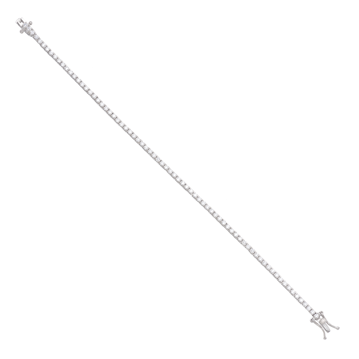 SILVER TENNIS BRACELET WITH ZIRCONIA