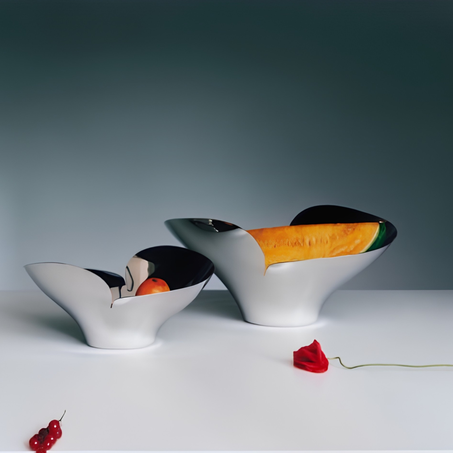 GEORG JENSEN STAINLESS STEEL BLOOM BOWL