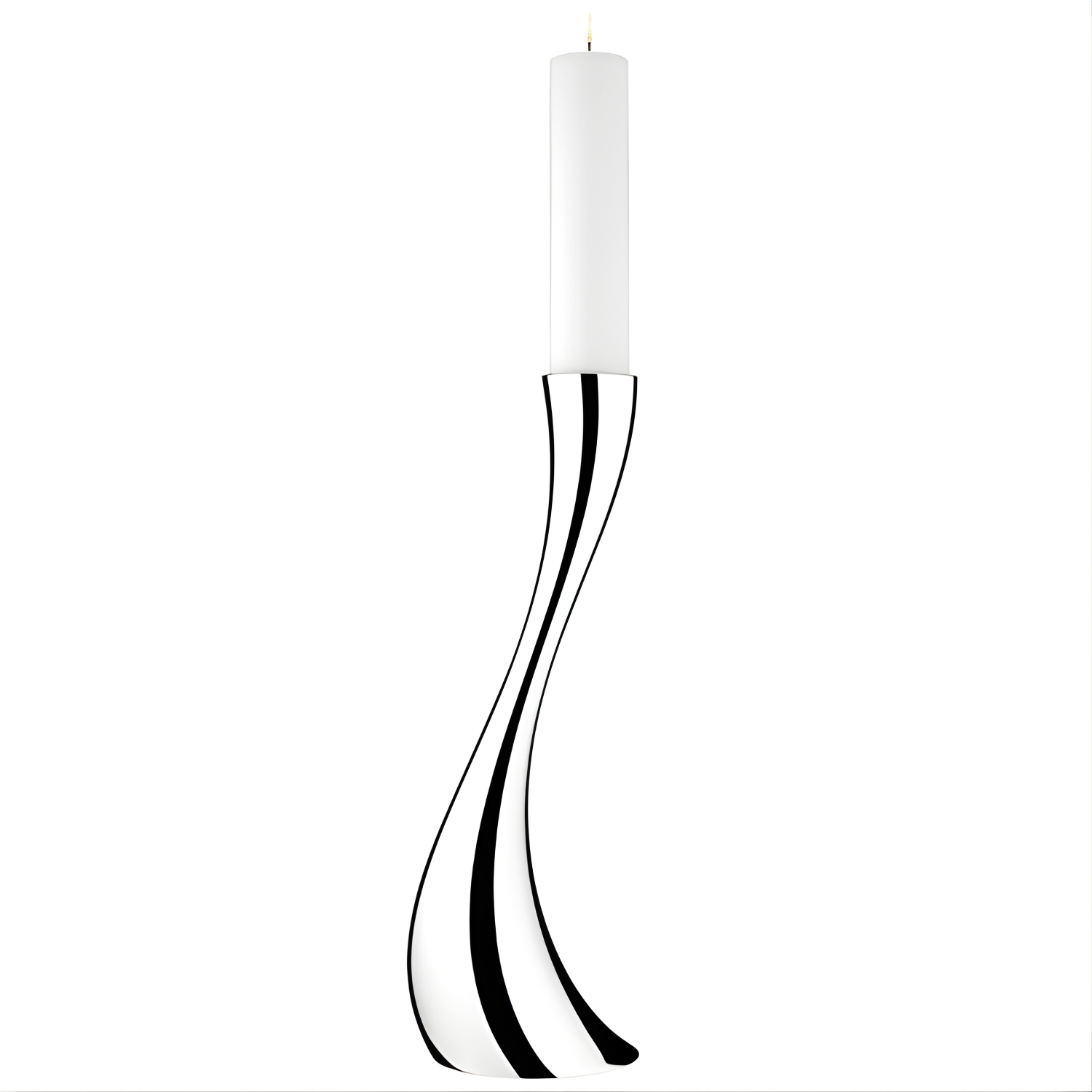 GEORG JENSEN COBRA FLOOR CANDLEHOLDER IN MIRROR STAINLESS STEEL