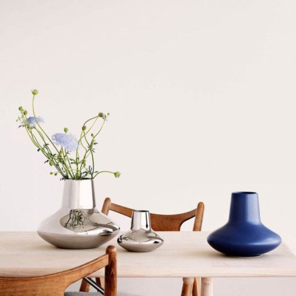 GEORG JENSEN VASE HENNING KOPPEL STAINLESS STEEL