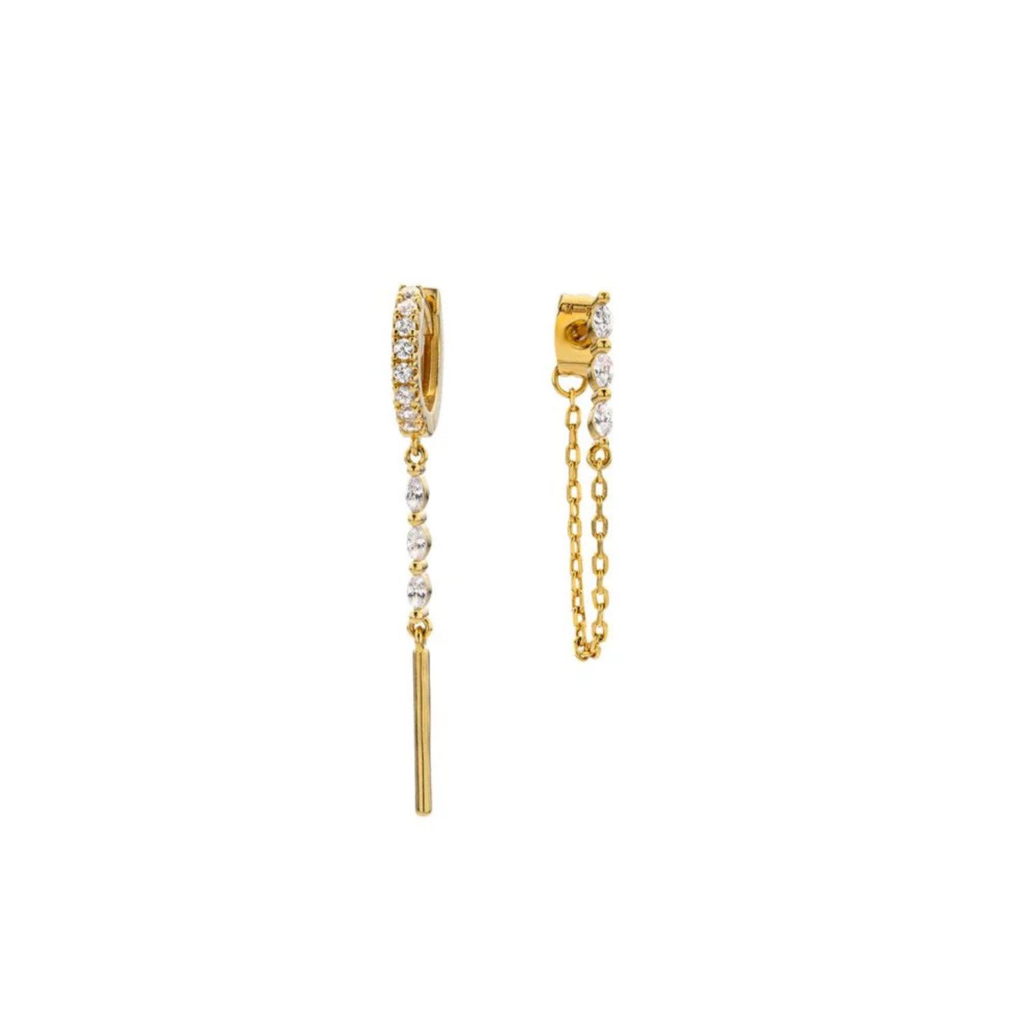 MYA BAY GOLD PLATED EARRINGS EMMA TWIN