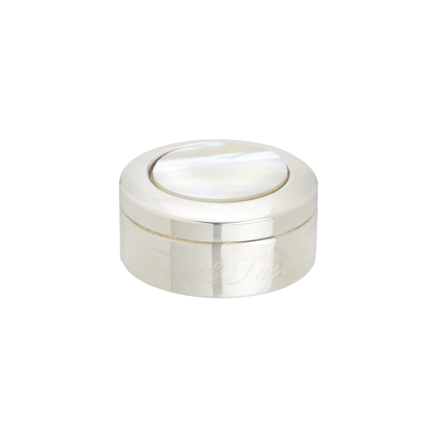 SILVER BOX WITH IVORY AND ENGRAVING TOOTH FAIRY BOX