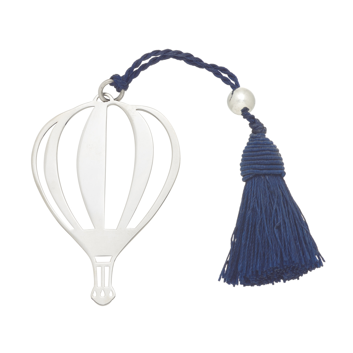 SILVER BALLOON WITH TASSEL