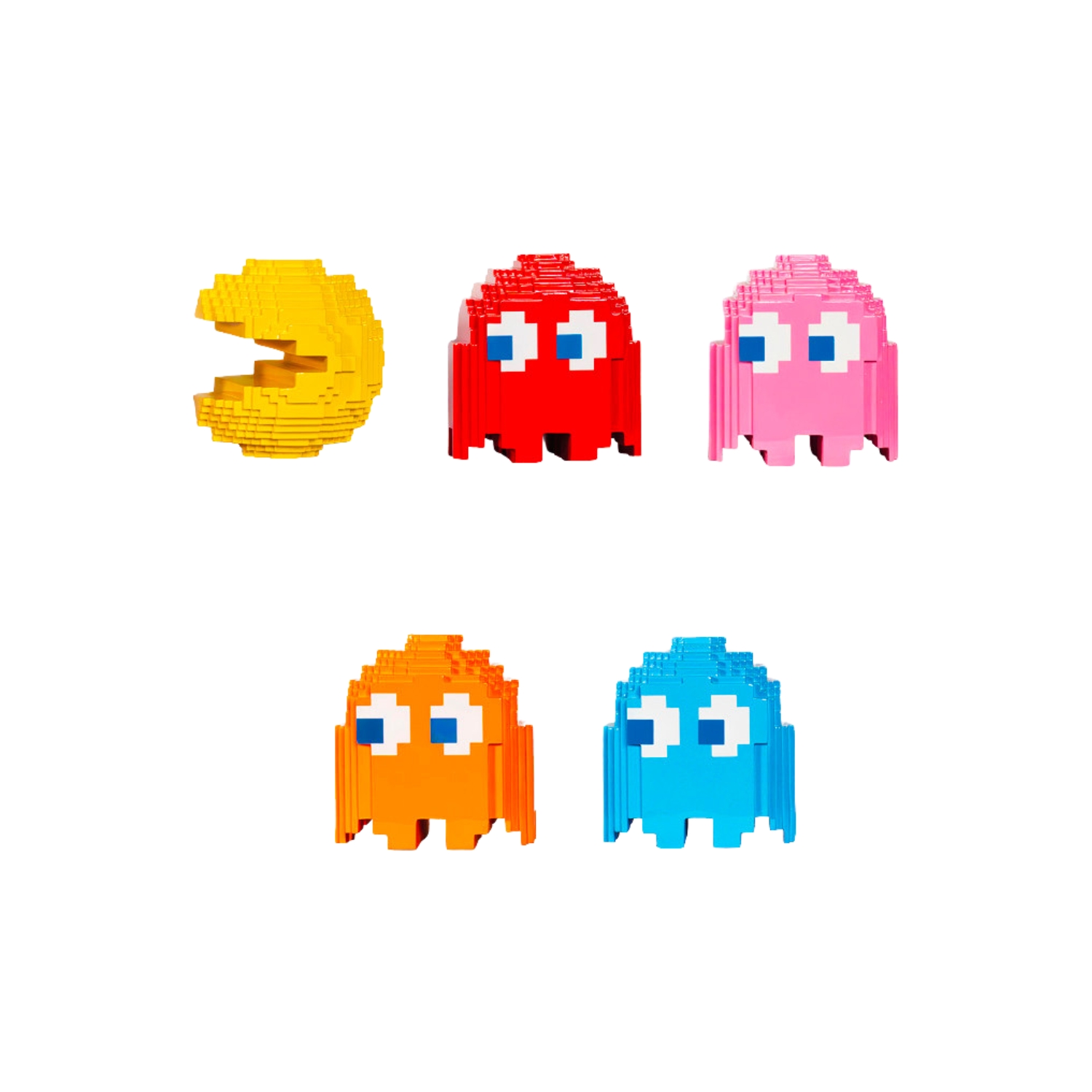 LEBLON DELIENNE SET PAC-MAN AND ITS GHOSTS GLOSSY ORIGINAL