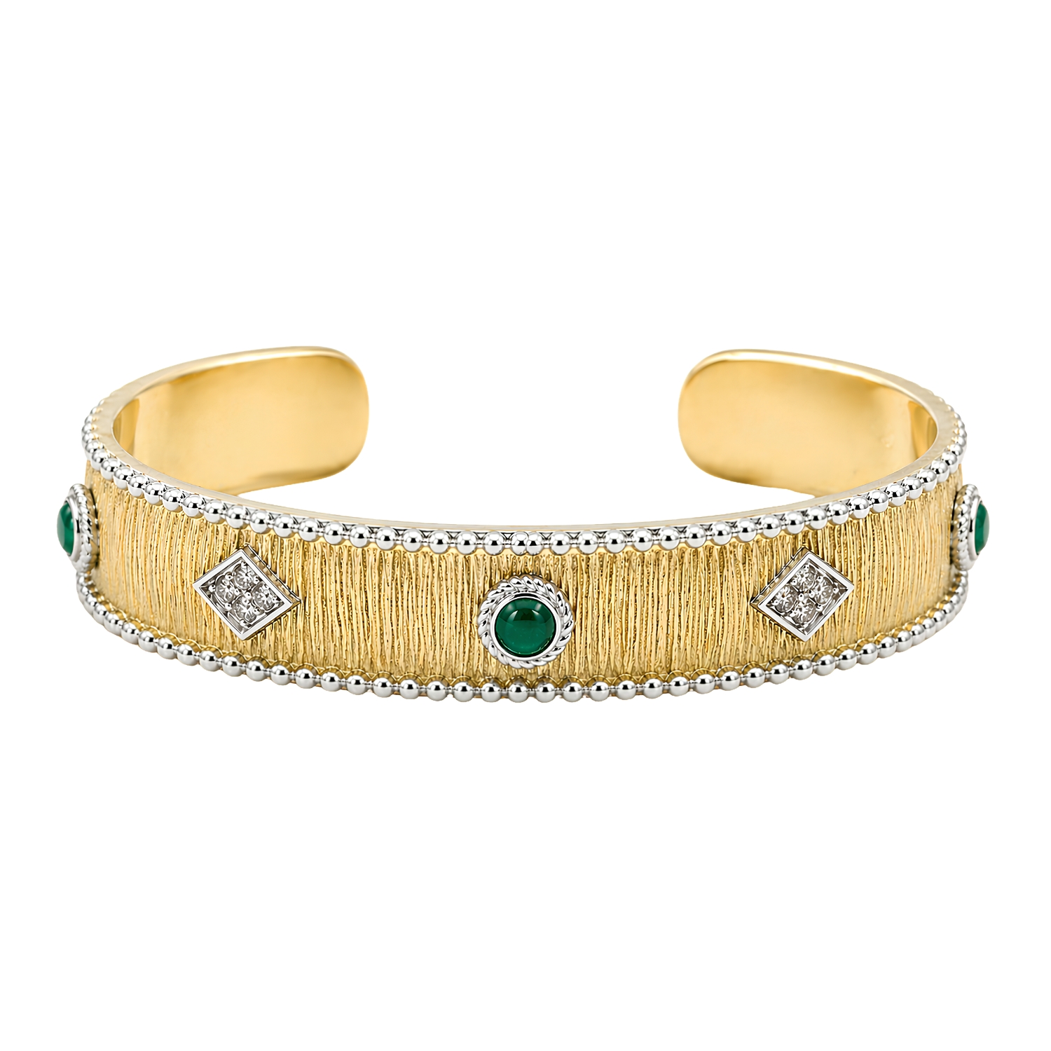 DIAPERIS GOLD PLATED BRACELET VICTORIA WITH ONYX
