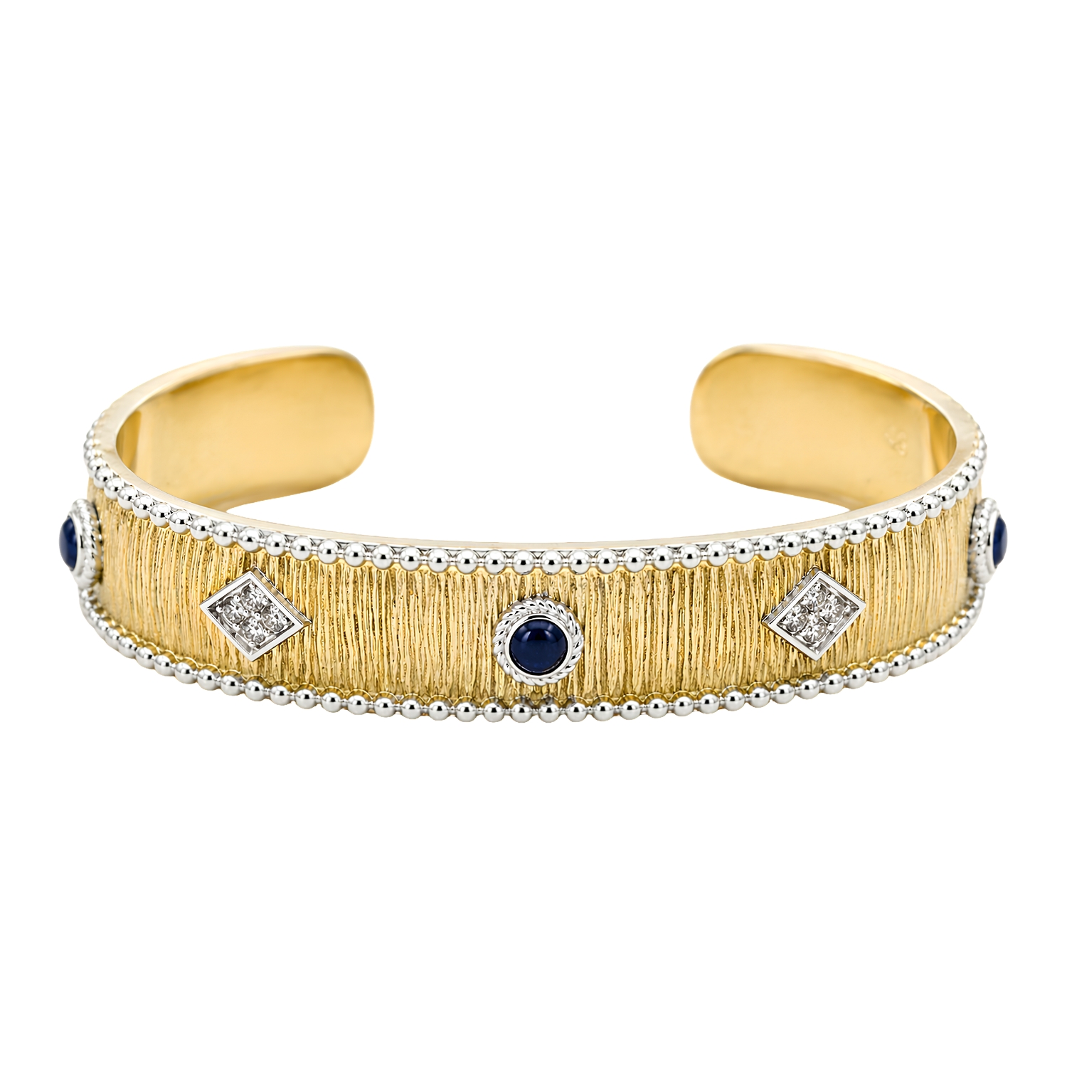 DIAPERIS GOLD PLATED BRACELET NATACHA WITH SEMI-PRECIOUS STONES