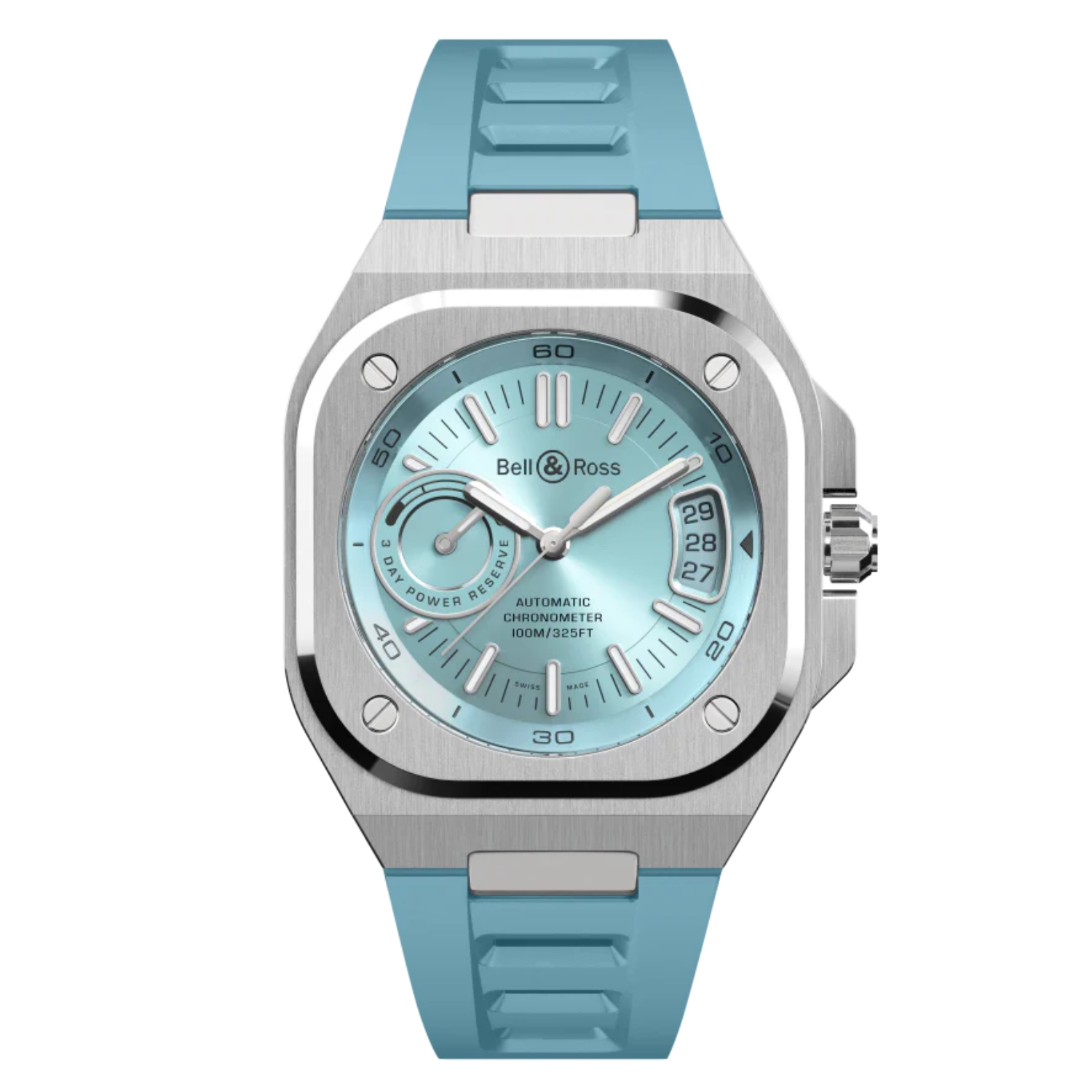 BR-X5 ICE BLUE STEEL 41 MM