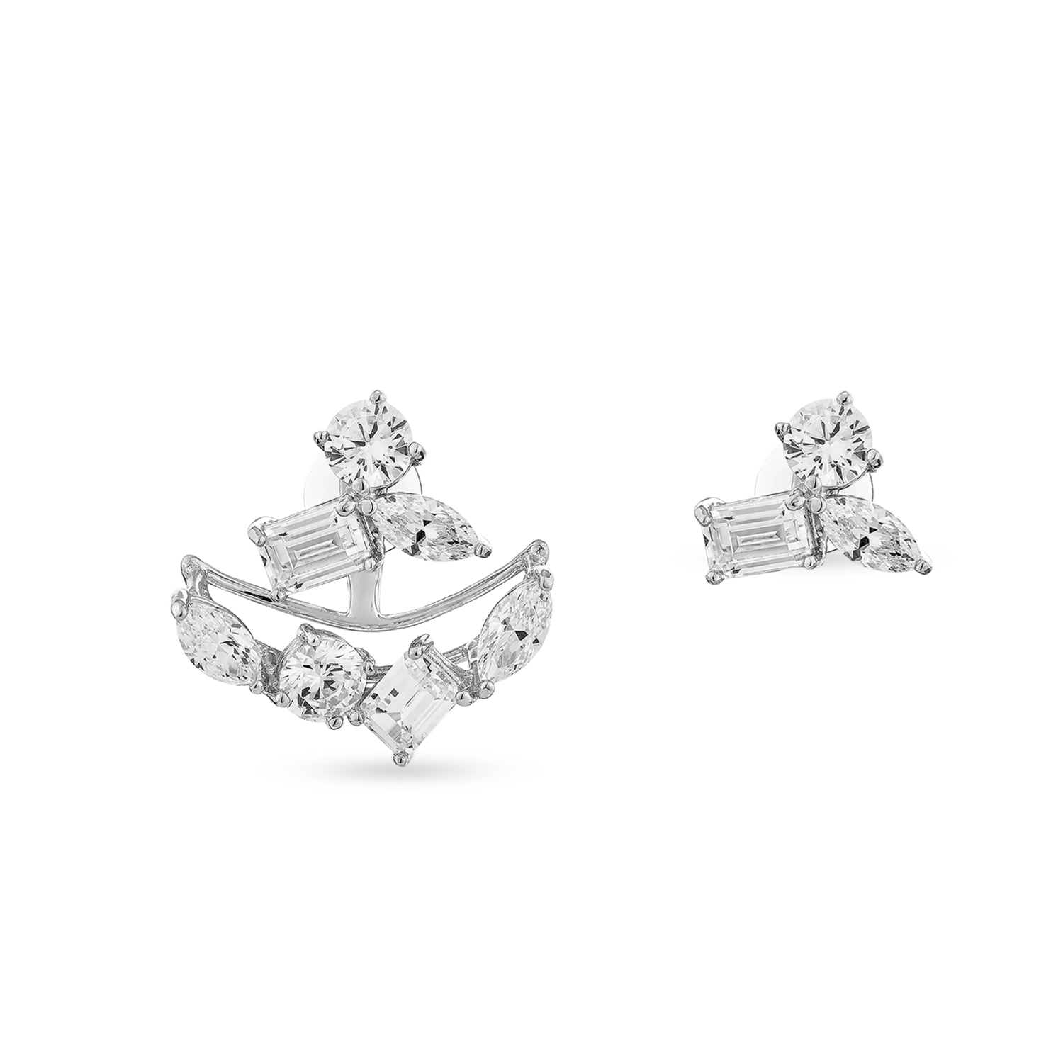 EMERGENCE EAR JACKET SILVER