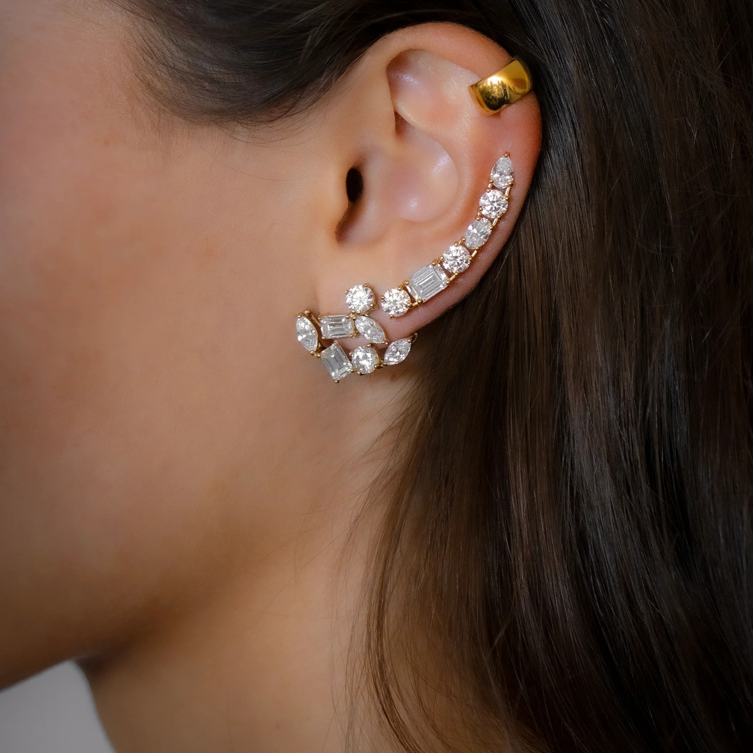 EMERGENCE EAR JACKET GOLD