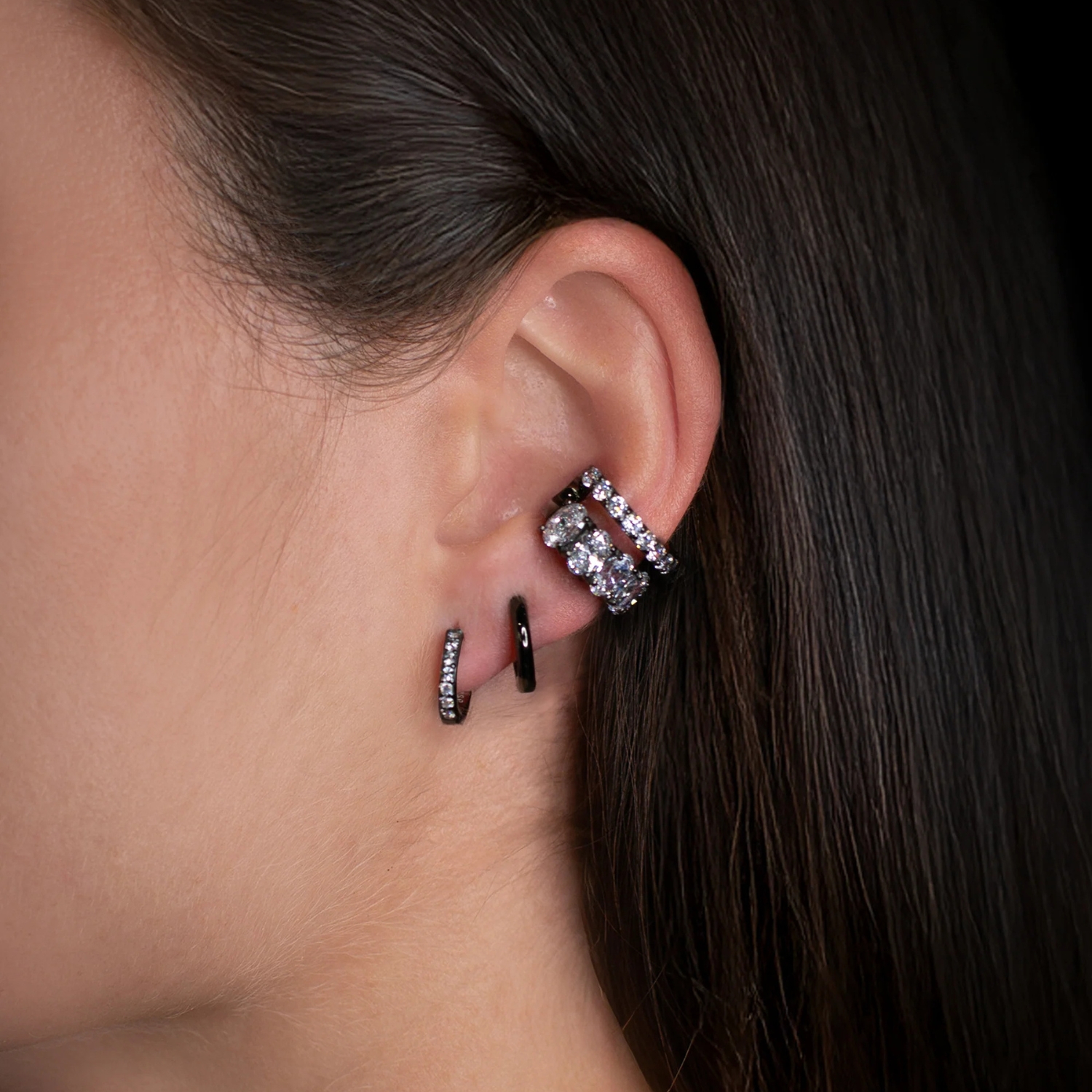 NEW FRONTIER EAR CUFF BLACK