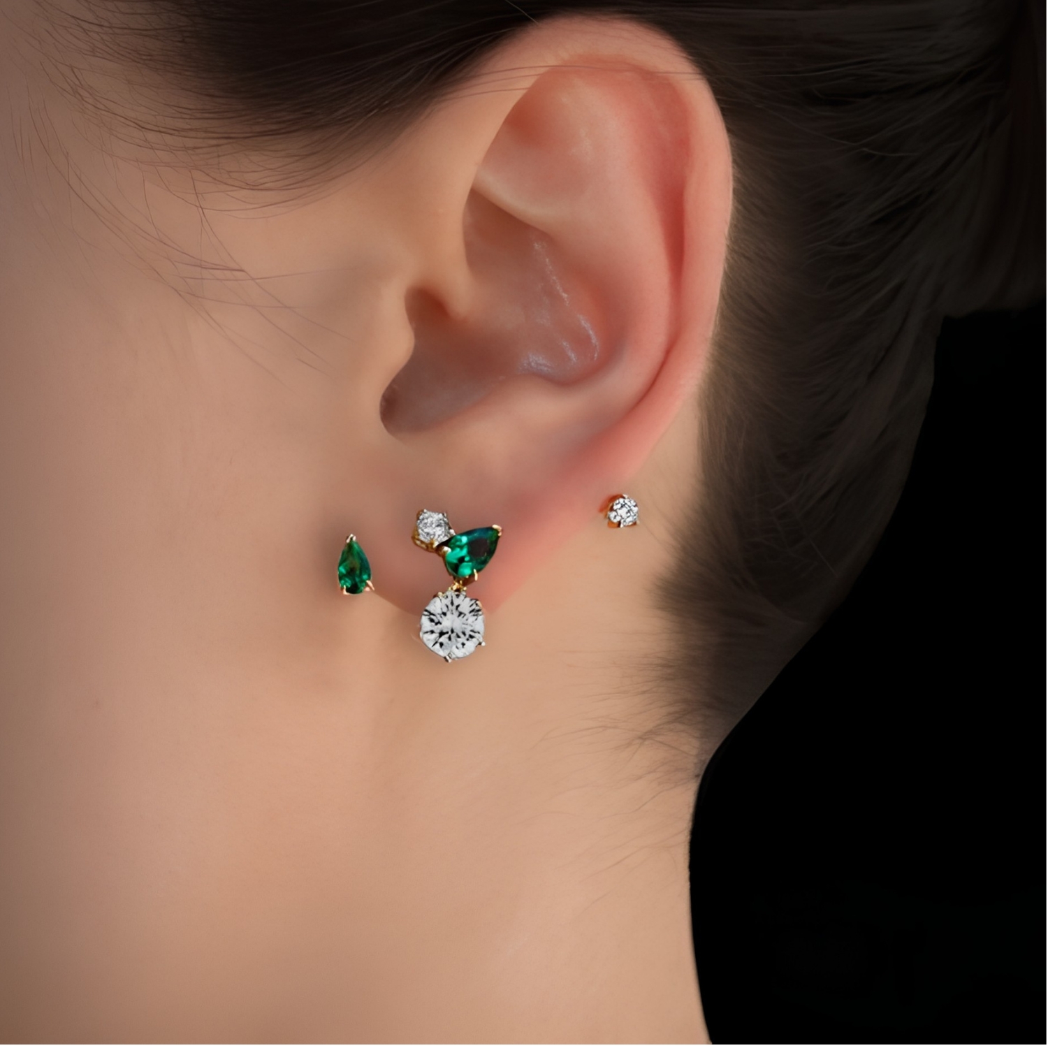 PURE EAR CLIMBER GREEN