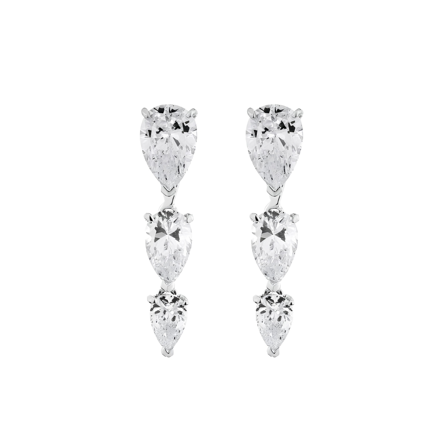 PURE CASCADE PETITE SILVER EARRINGS