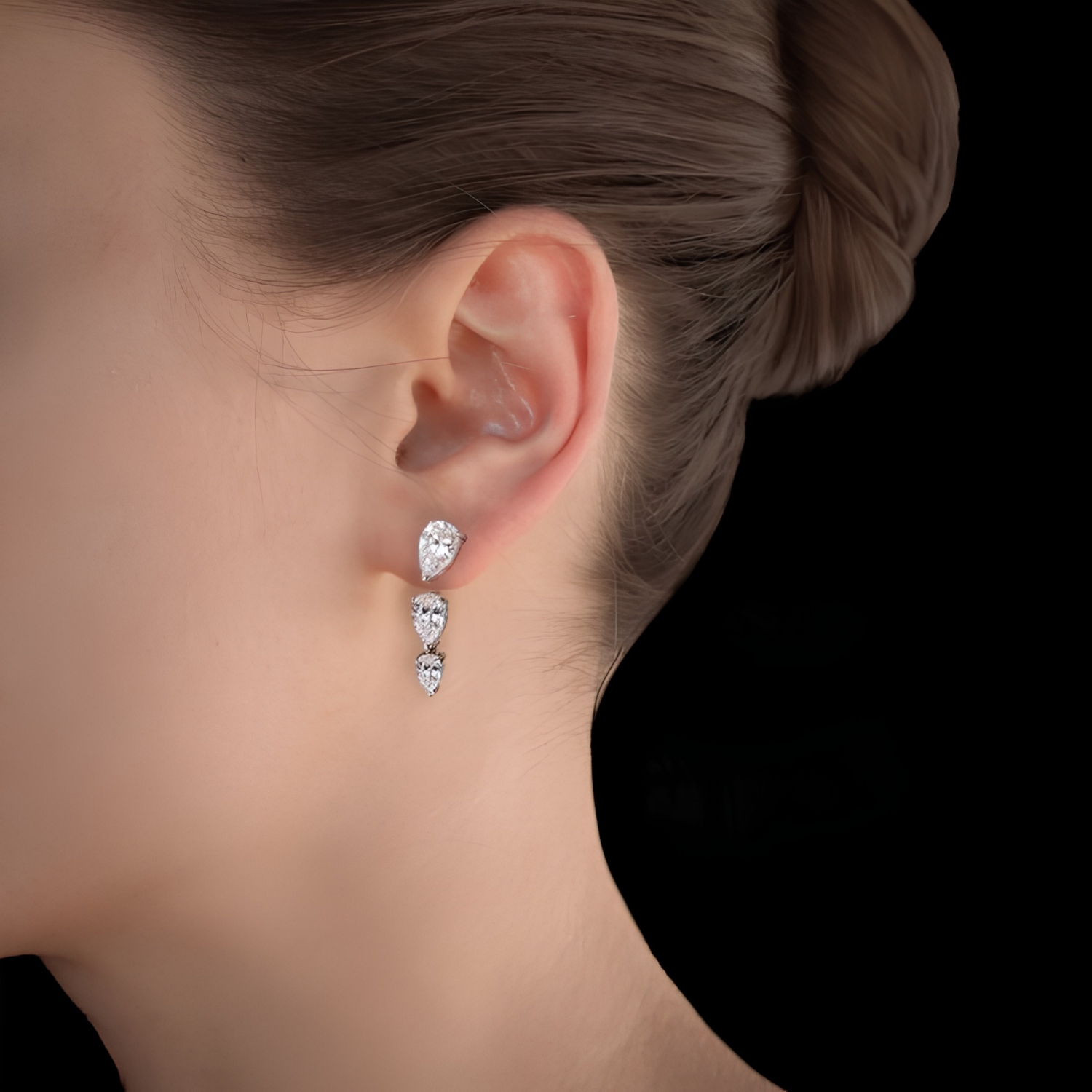 PURE CASCADE PETITE SILVER EARRINGS