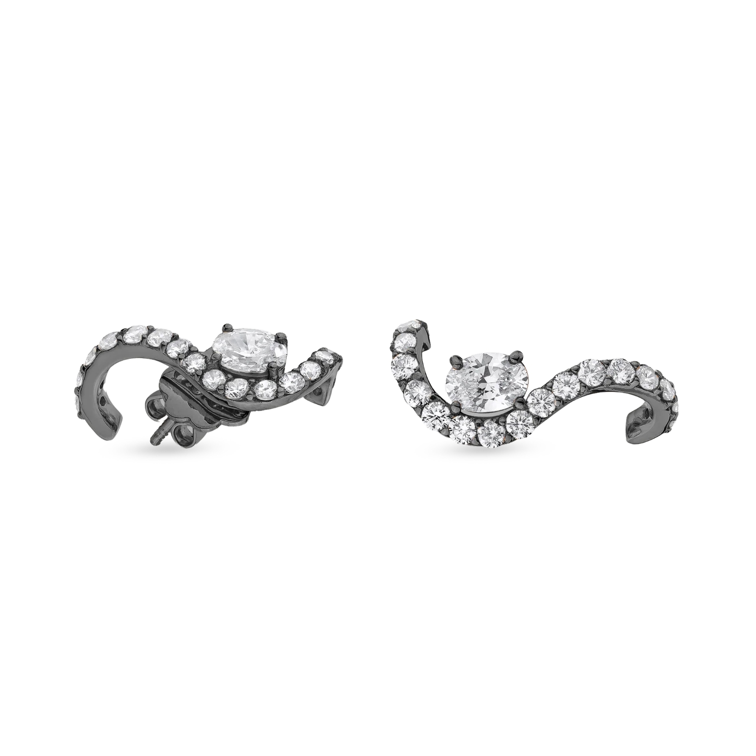 NEW FRONTIER EAR CLIMBER BLACK
