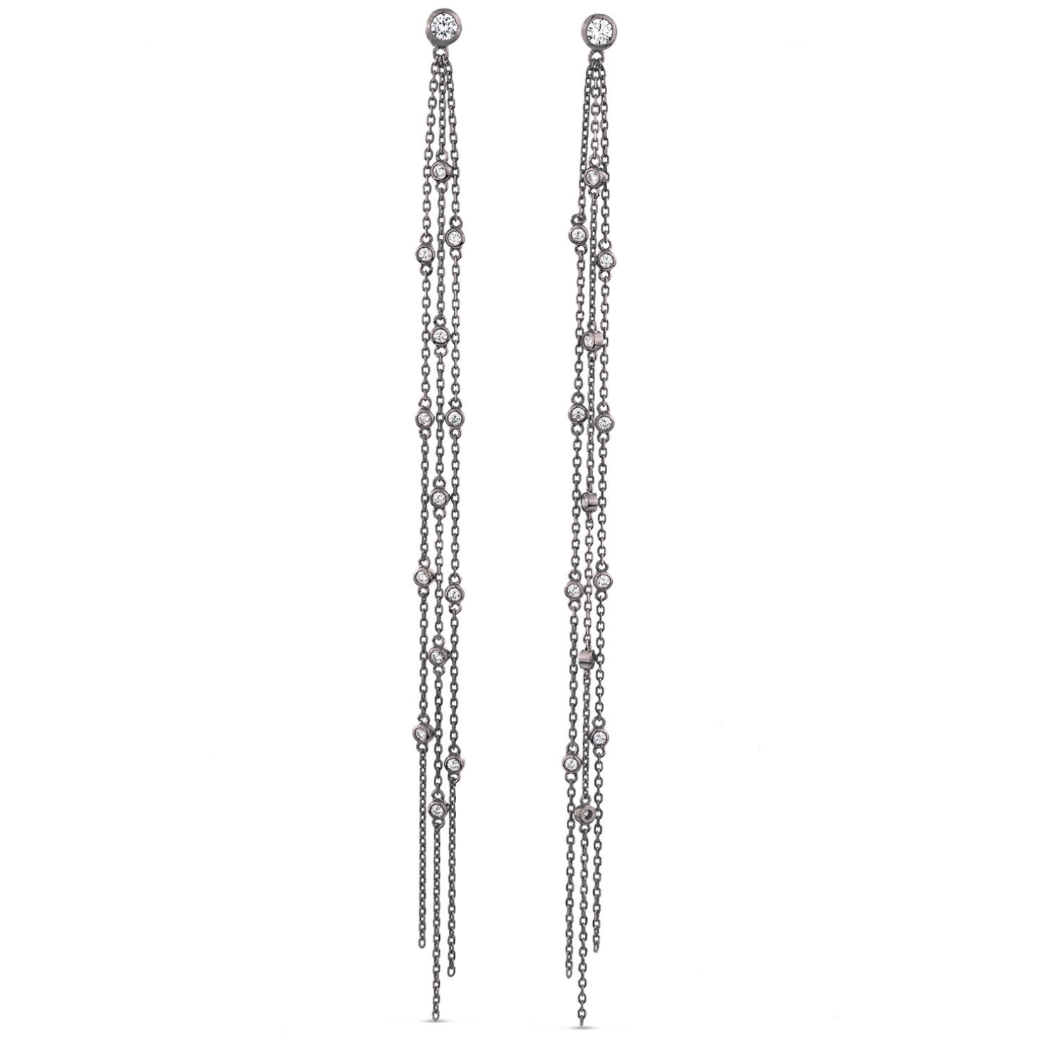 BOLD MINX EARRINGS BLACK