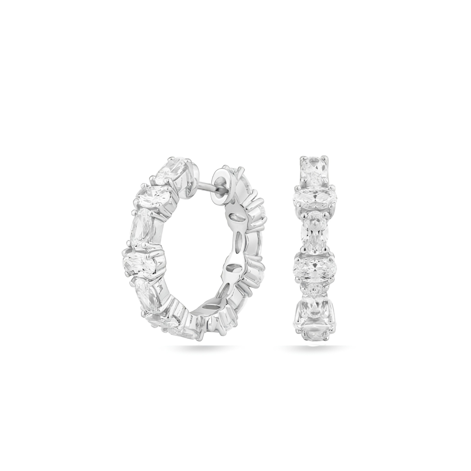 ROGUE HOOP SILVER EARRINGS