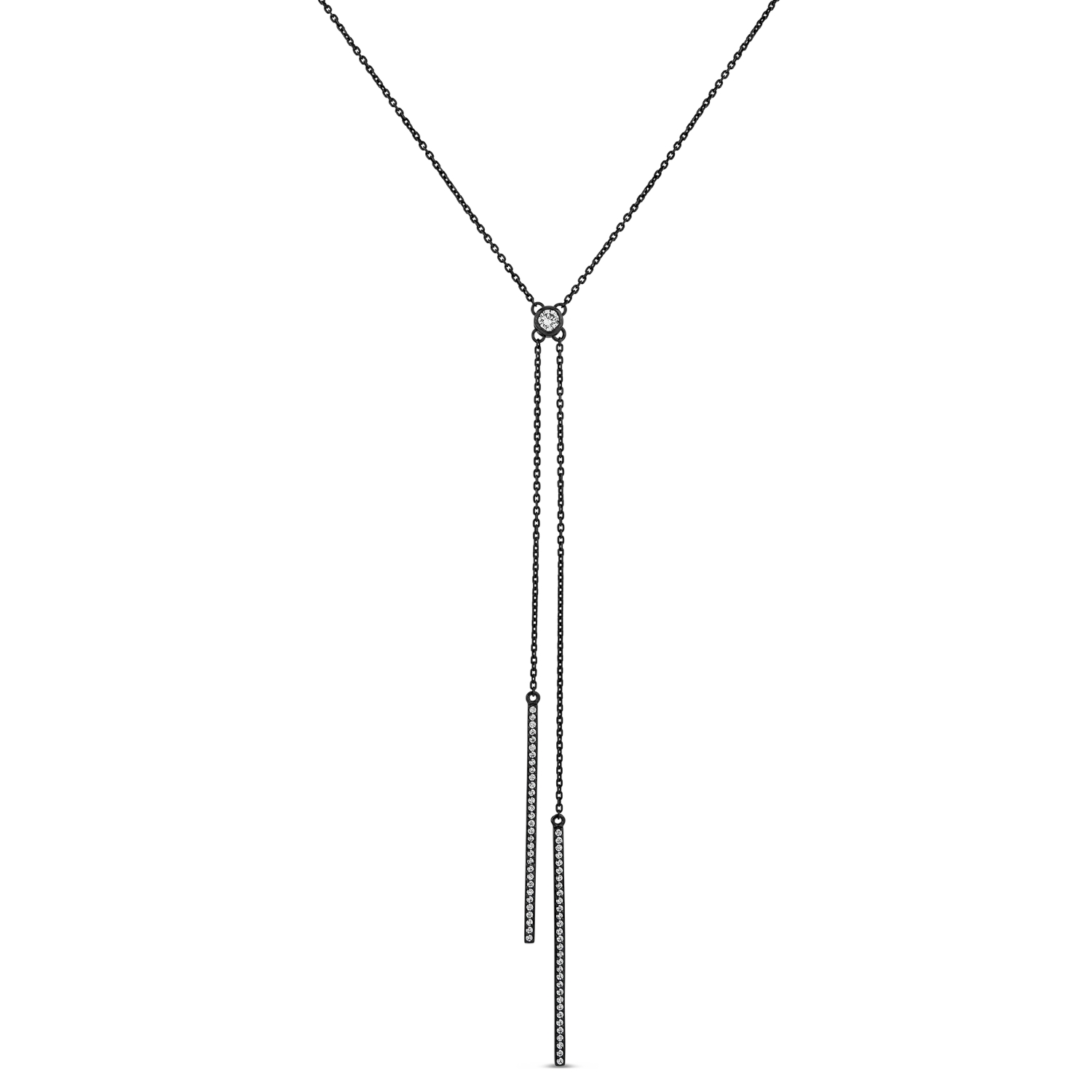 MINX DROP NECKLACE BLACK