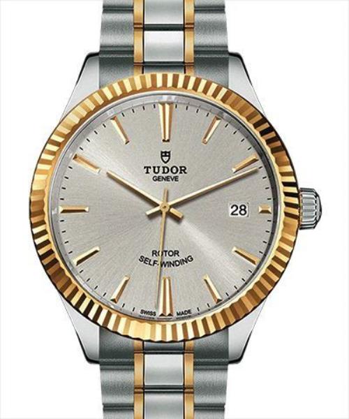 TUDOR STYLE 38mm SILVER DIAL MEN S WATCH
