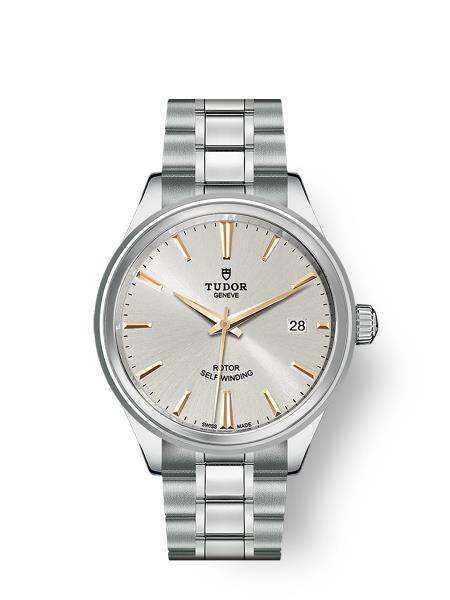 TUDOR STYLE 38mm SILVER DIAL MEN S WATCH