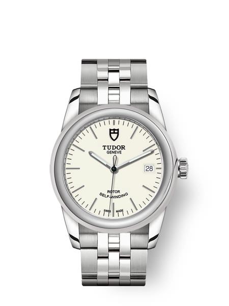 TUDOR GLAMOUR DATE 36mm OPALINE DIAL